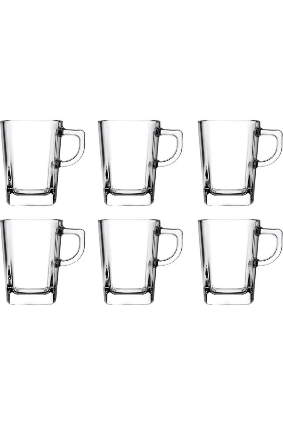 Paşabahçe-55223 Carre 6 Glass with Handle 270Cc 3
