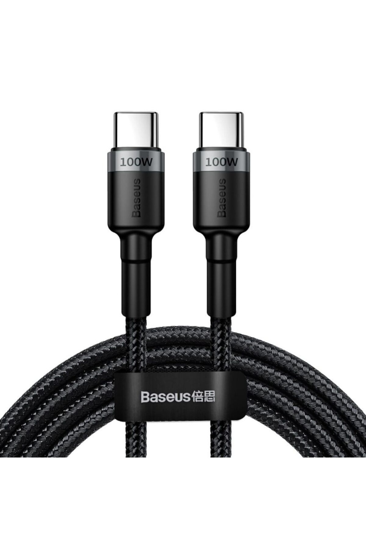 Baseus-Cablu de date și încărcare CAFULE CATKLF-ALG1, USB Tip-C la USB Tip-C, 100W, 2m, Gri 4