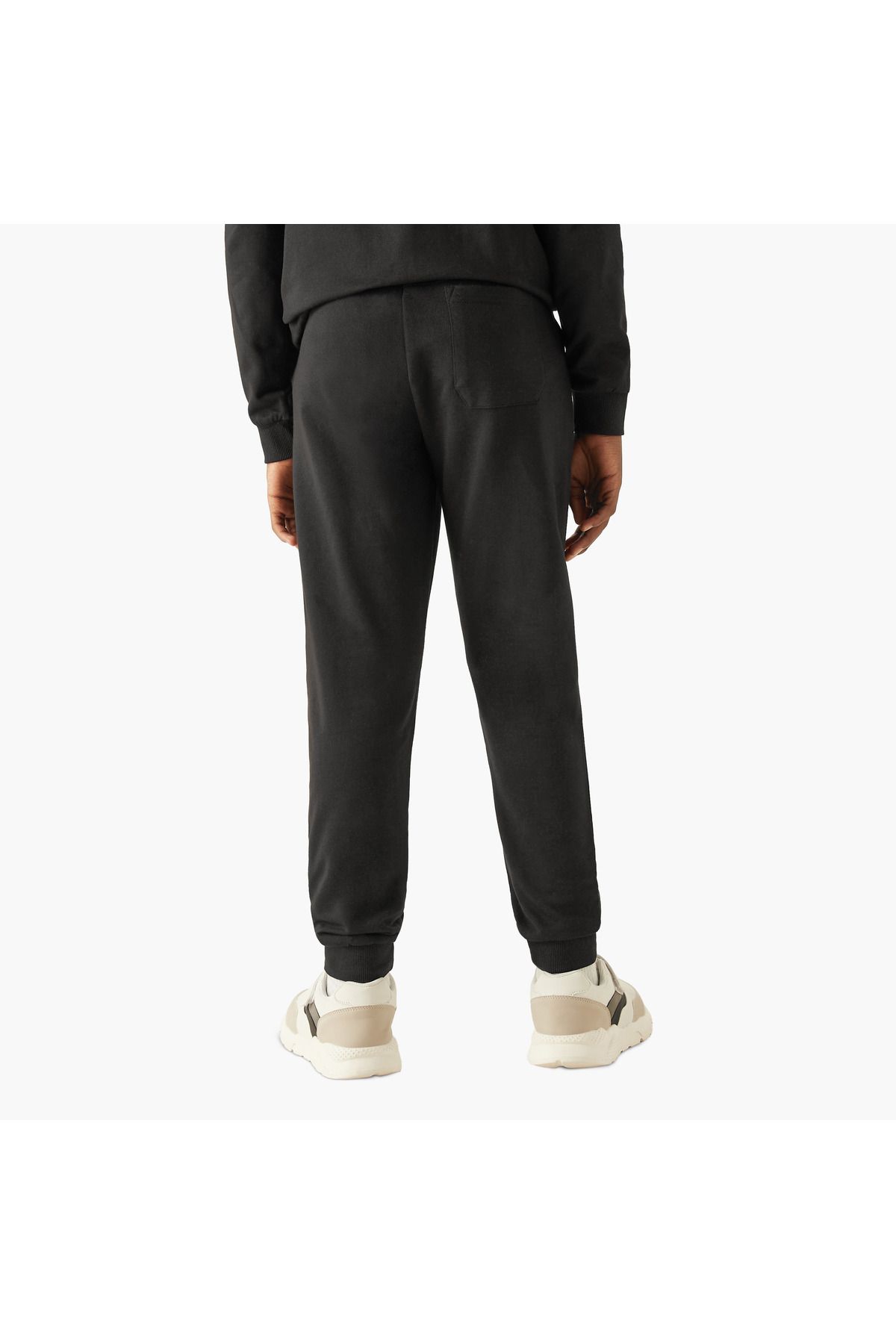 Juniors-Solid Joggers with Drawstring Closure and Pockets 3