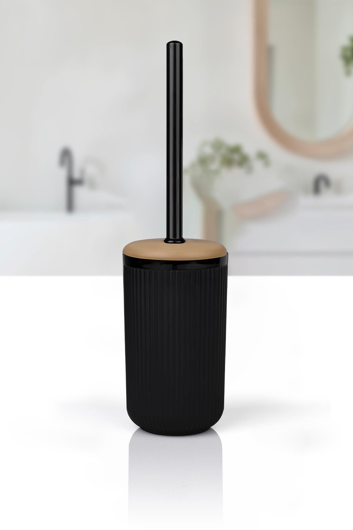 Okyanus Home-Βάση βούρτσας WC Linea Due Black 1