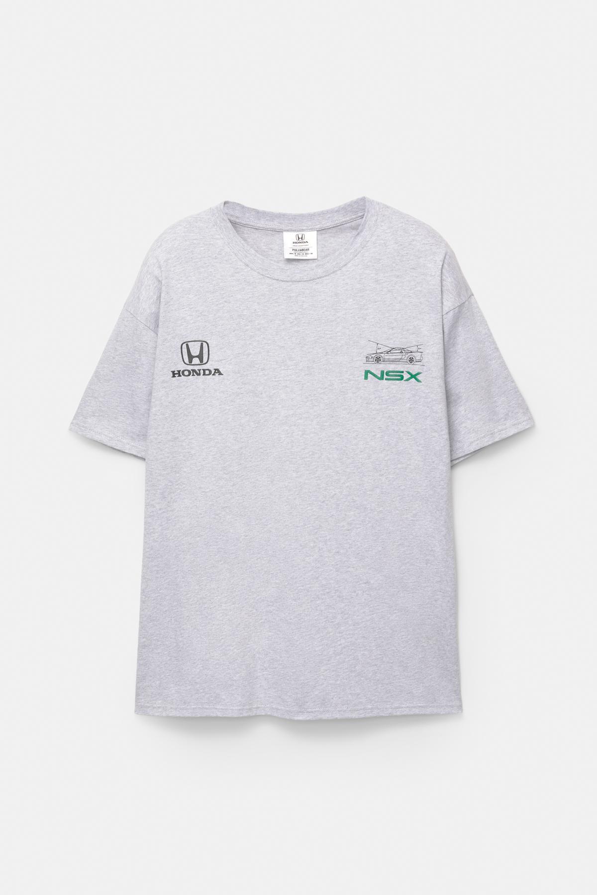 تی شرت مردانه طرح دار آستین کوتاه | پول اند بیر Pull & Bear 7152521 - تصویر 7