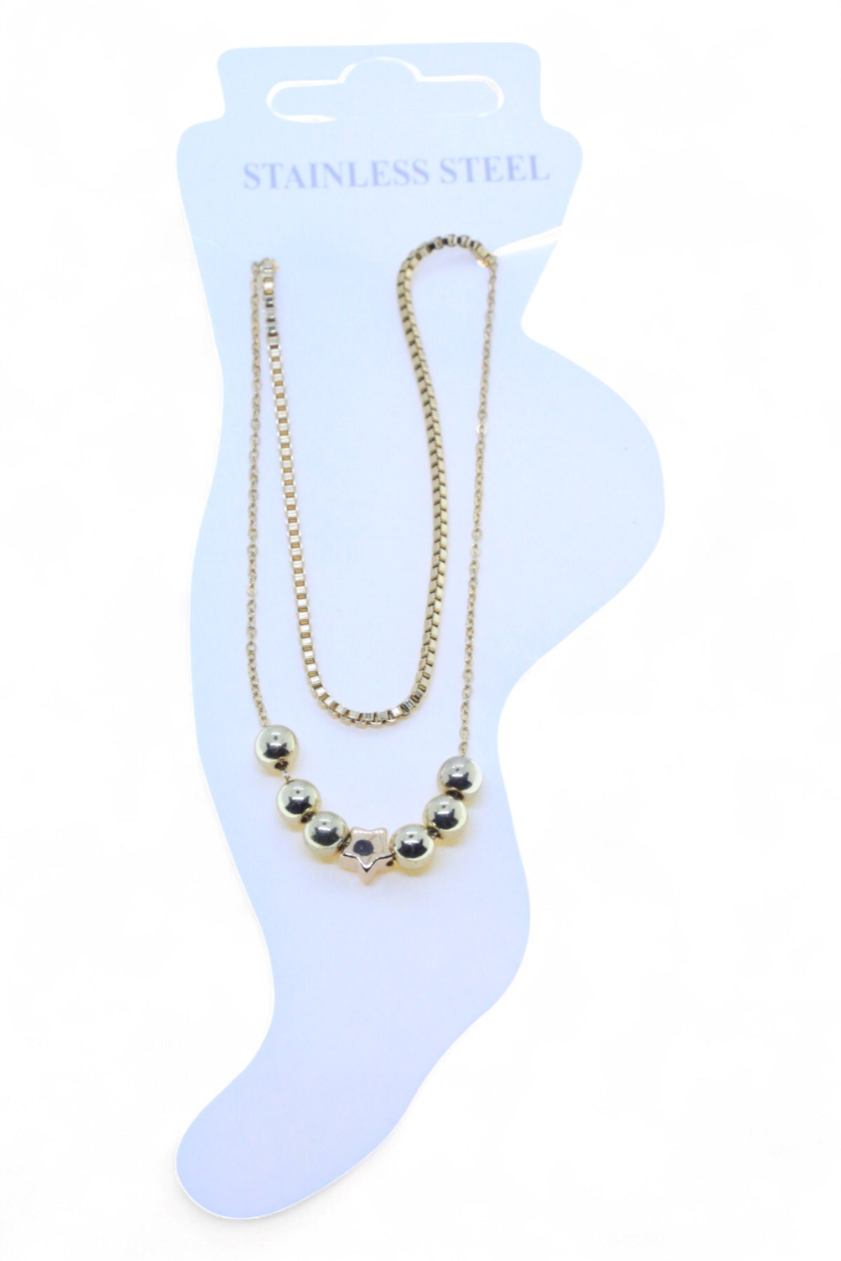 X-Lady Accessories Altın Renk Asansör Sf 3 Küre Yıldız 3 Küre