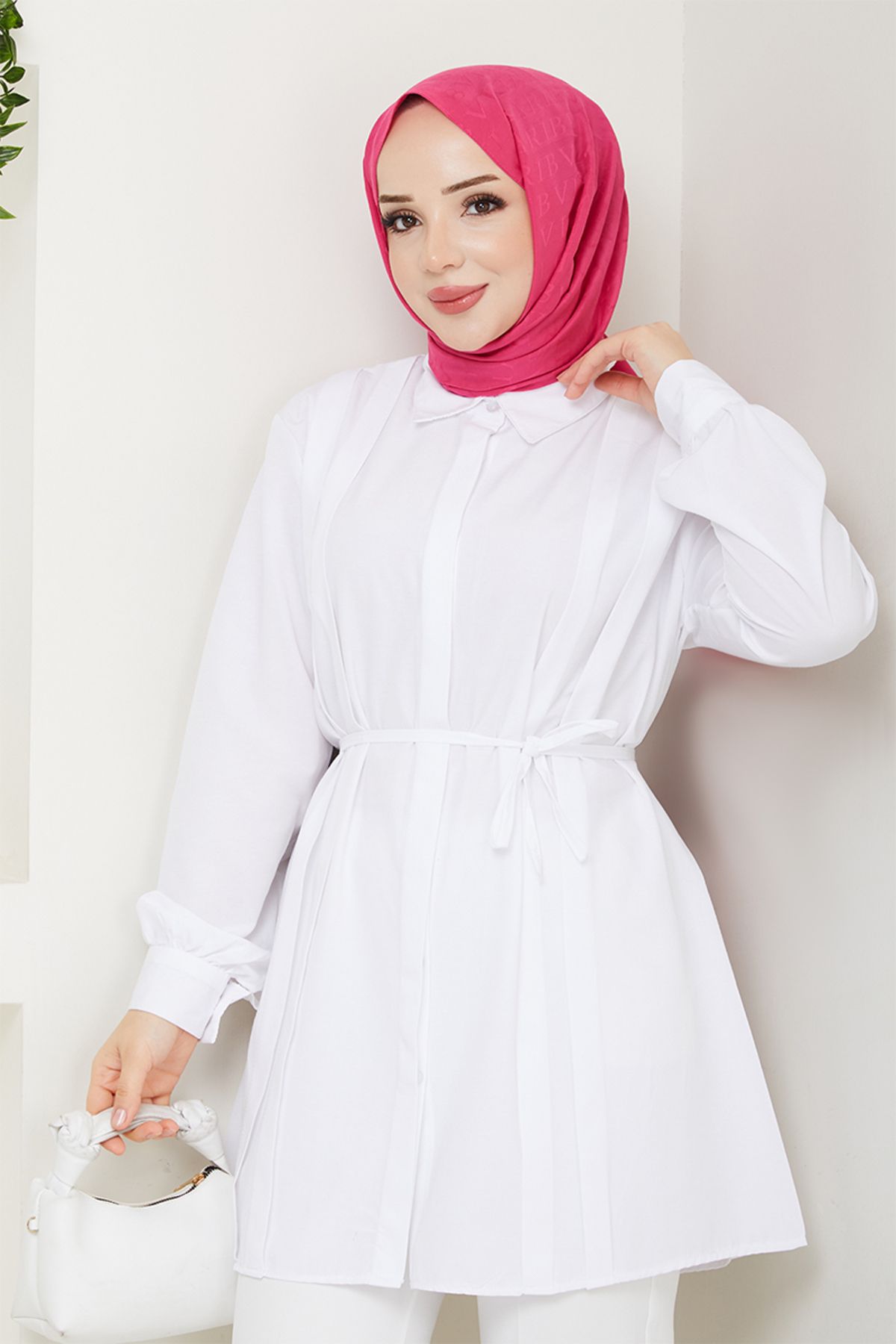 ModaMerve-تونيك برباط عند الخصر 273ASN936-M إكرو 3
