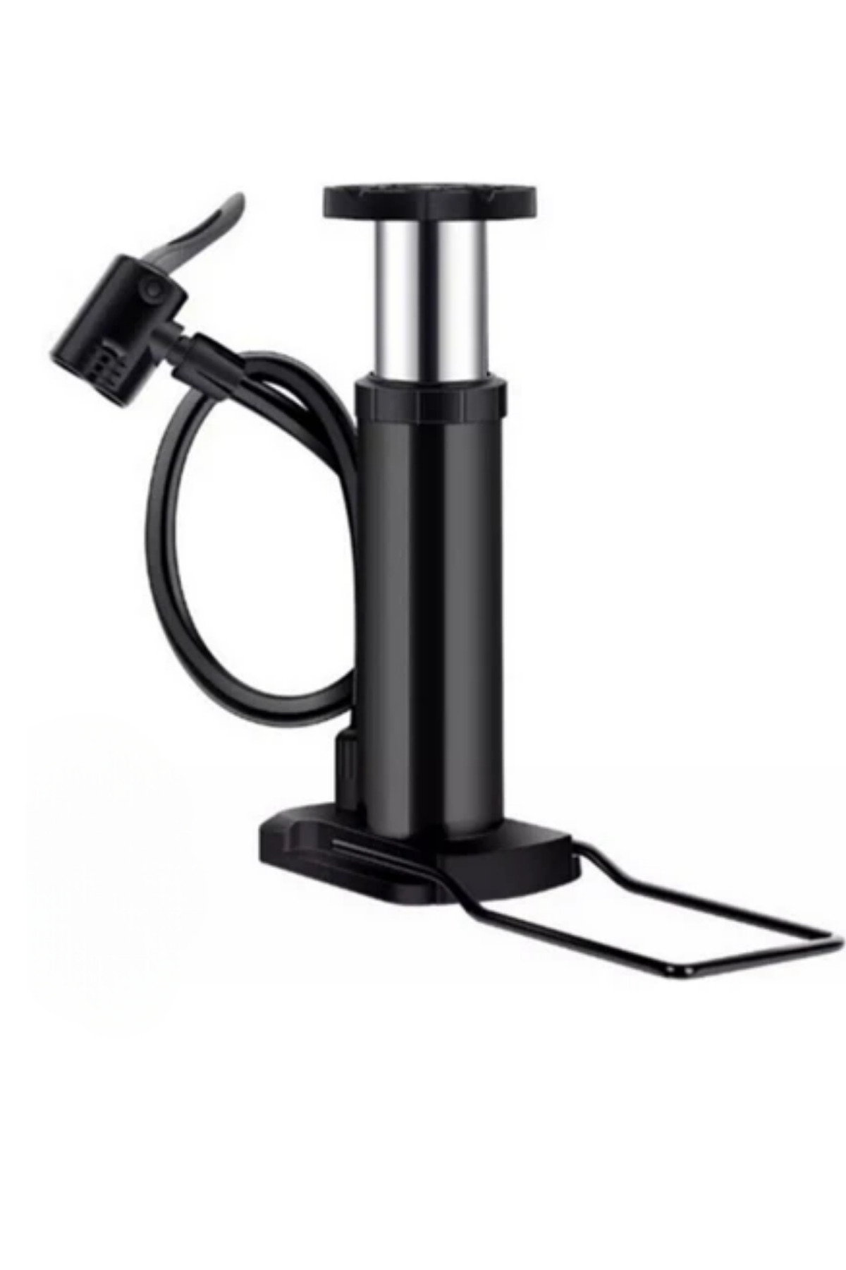hırdawhat Pompă Tip Picior Mic Roată Bicicletă Minge Botană Anvelopă Şambrel Pompă De Umflare - One Size