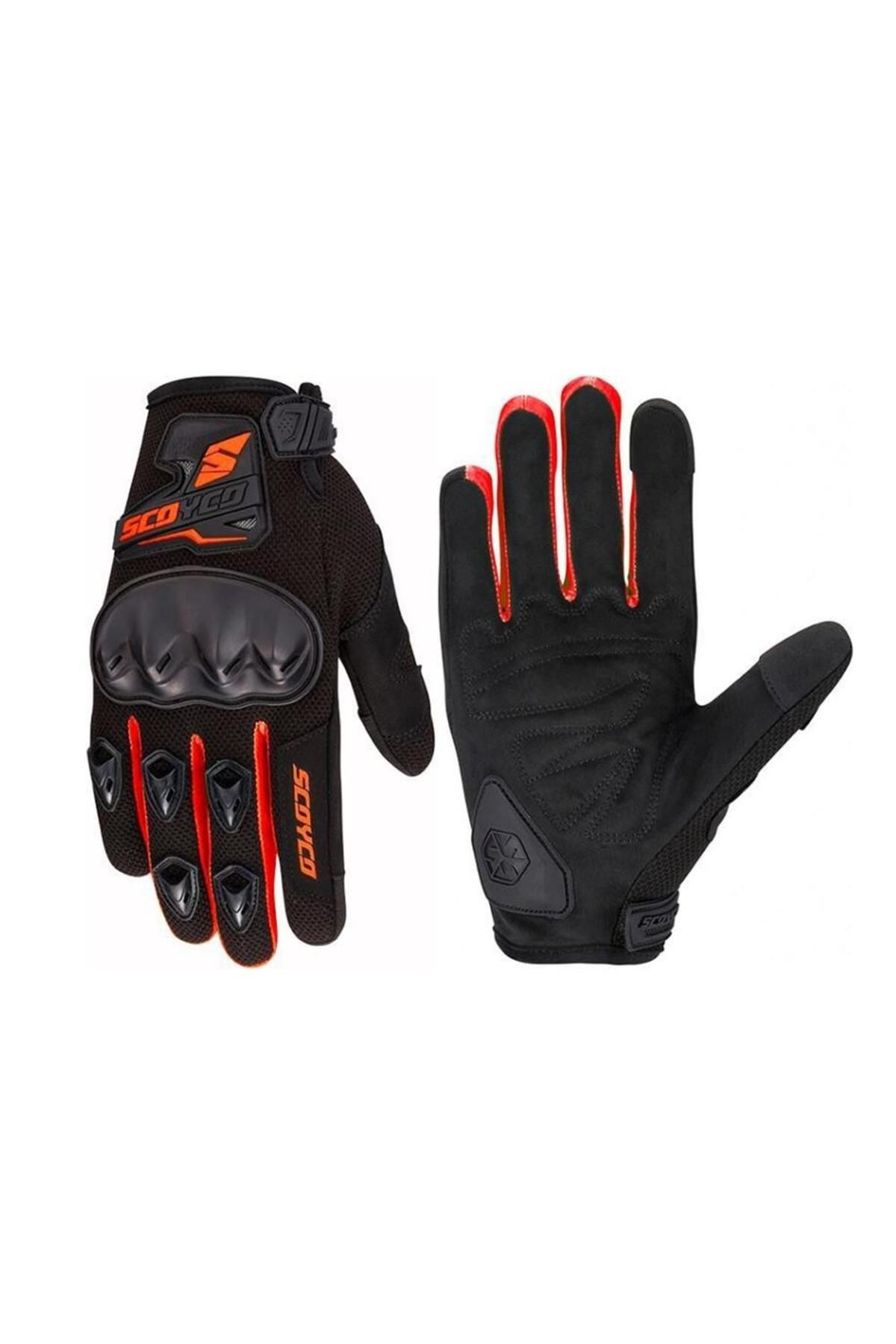Scoyco-Mc148 Protected Motorcycle Gloves Red 1