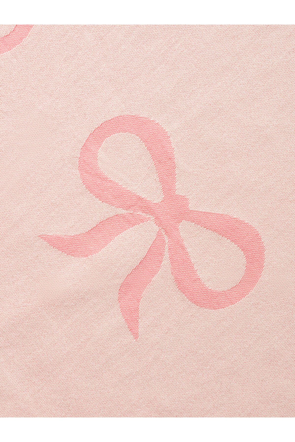 LC Waikiki-Sparkling Selections from Shining Store |   Ecru Bow Patterned Peshtamal Towel 90X150 cm 4