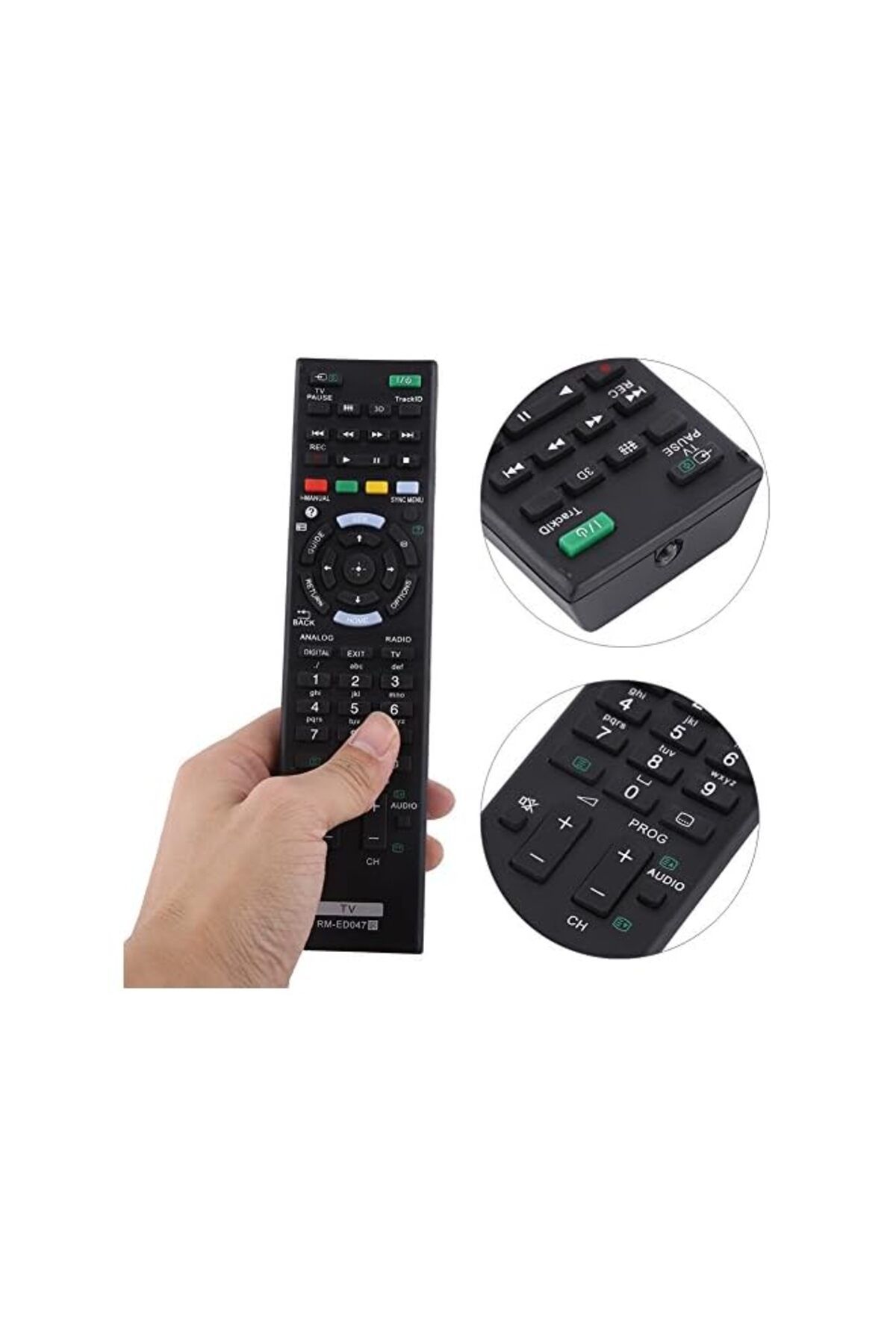 The Bros-Universal Remote Control, Remote Control Replacement Controller for Sony LCD LED Smart TV RM-ED047 4