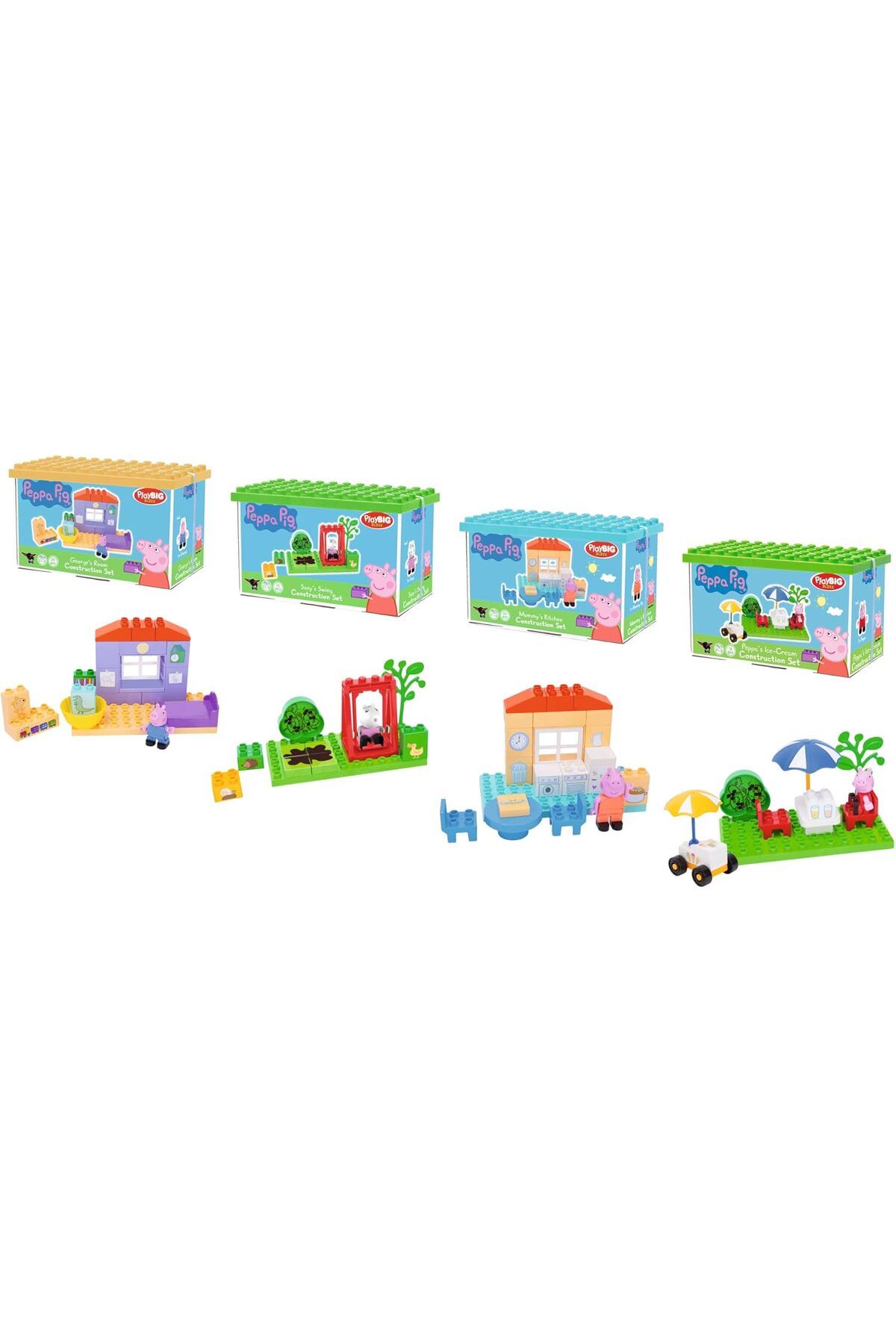 BIG-Bloxx Peppa Pig Basic Sets, Beginner Set For Peppa Pig Fans, Only One Construction Set. 1