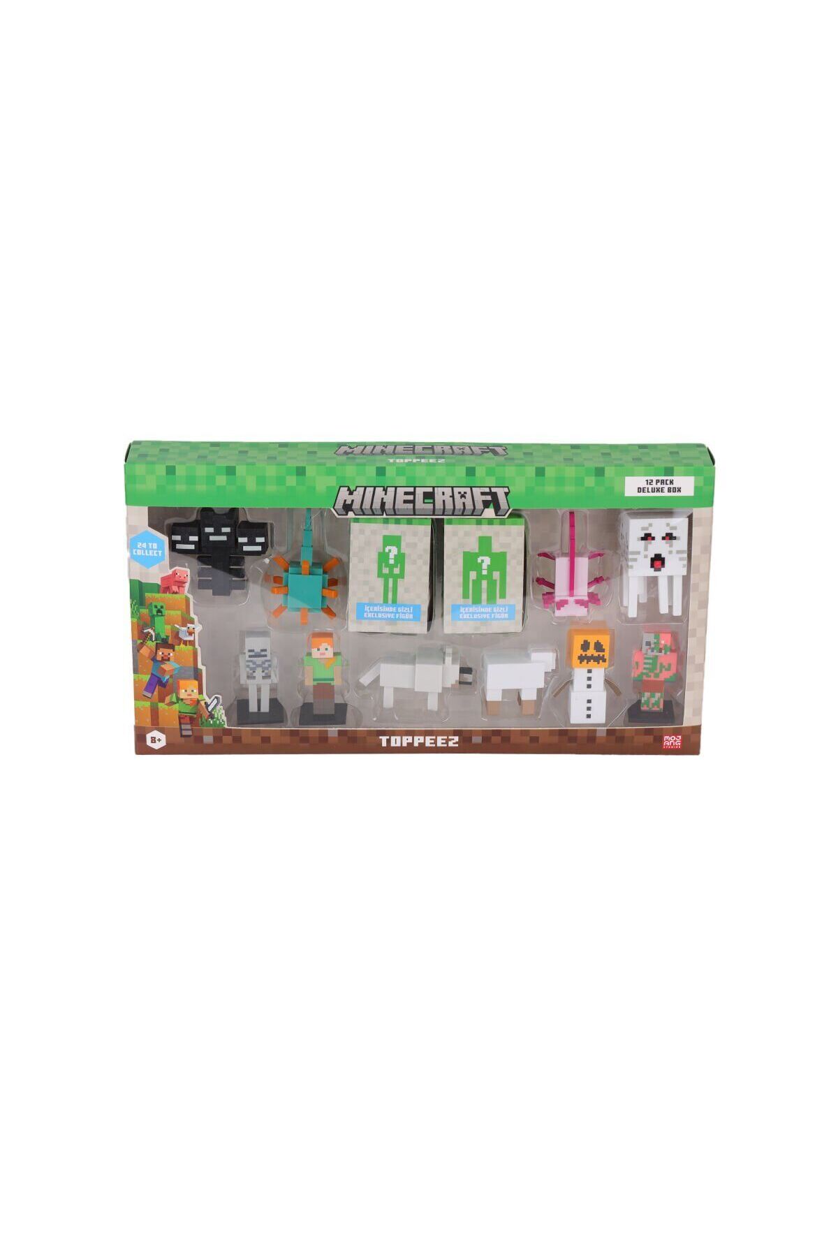 PMI MC2080 Minecraft 3D Figure Toppeez Deluxe Set of 12