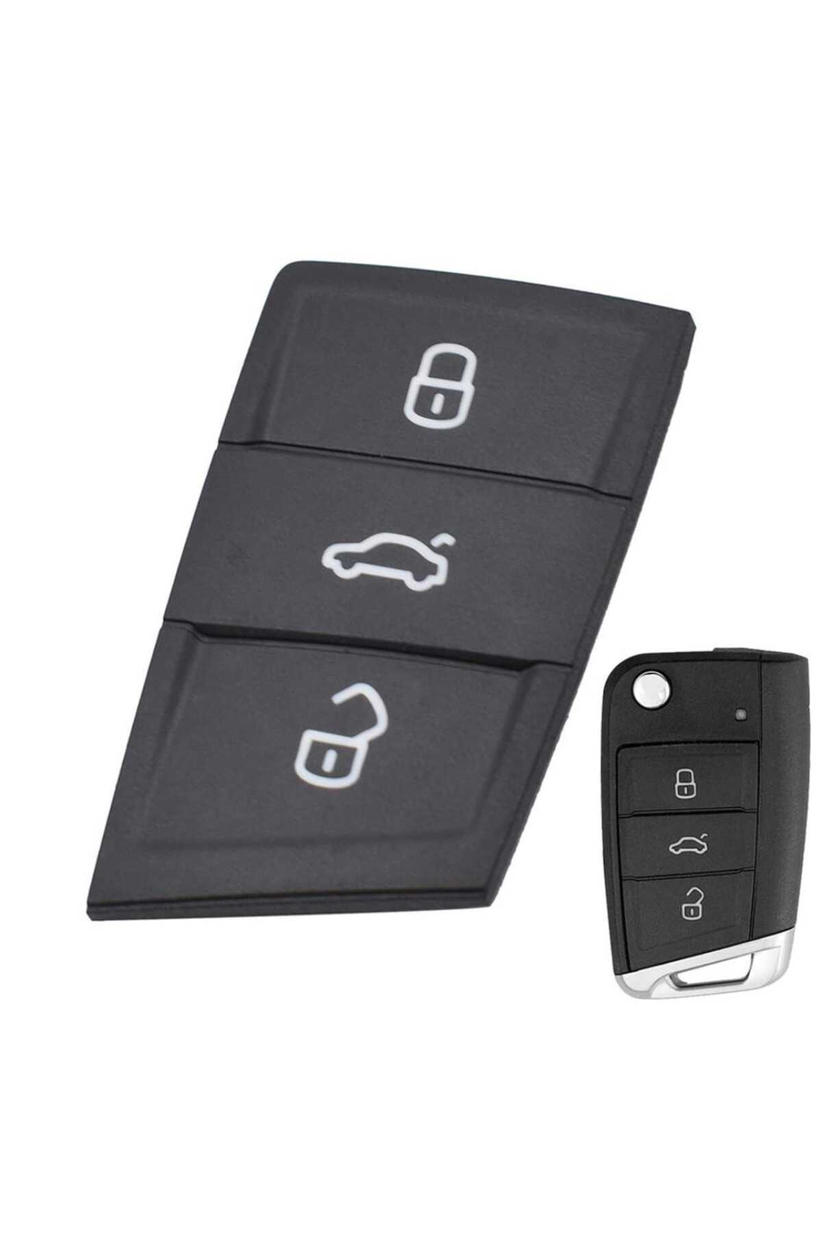 GMA KEYS Volkswagen Golf 7 Polo Tiguan Octavia Kodiaq Leon İbiza Sustalı Oto Kumanda Kabı Plastik Tuş Takımı