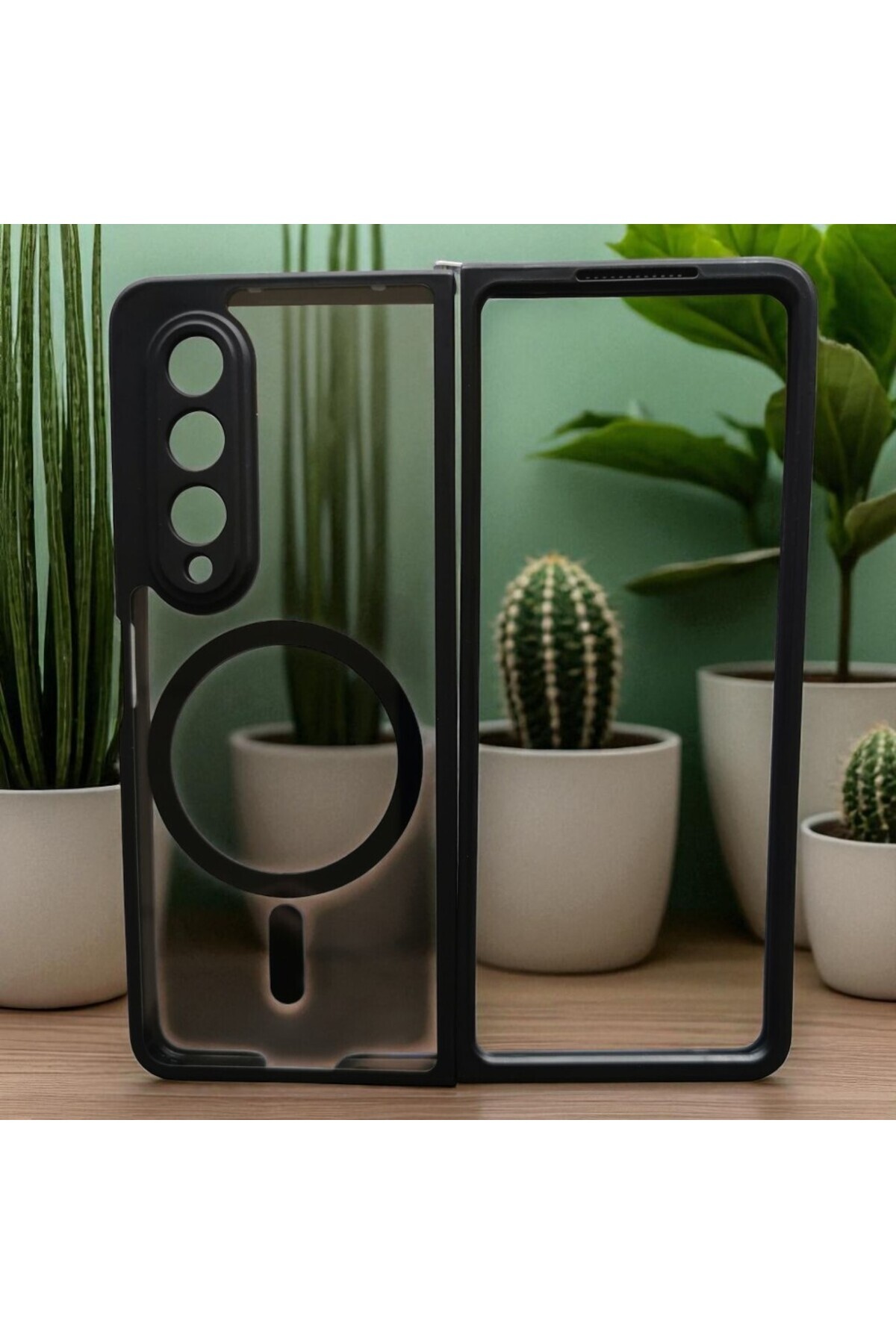 Gtech-Phone Case Hybrid Acrylic Clear+TPU, MagSafe, Compatible with Samsung Galaxy Z Fold 4, Lightweight 3