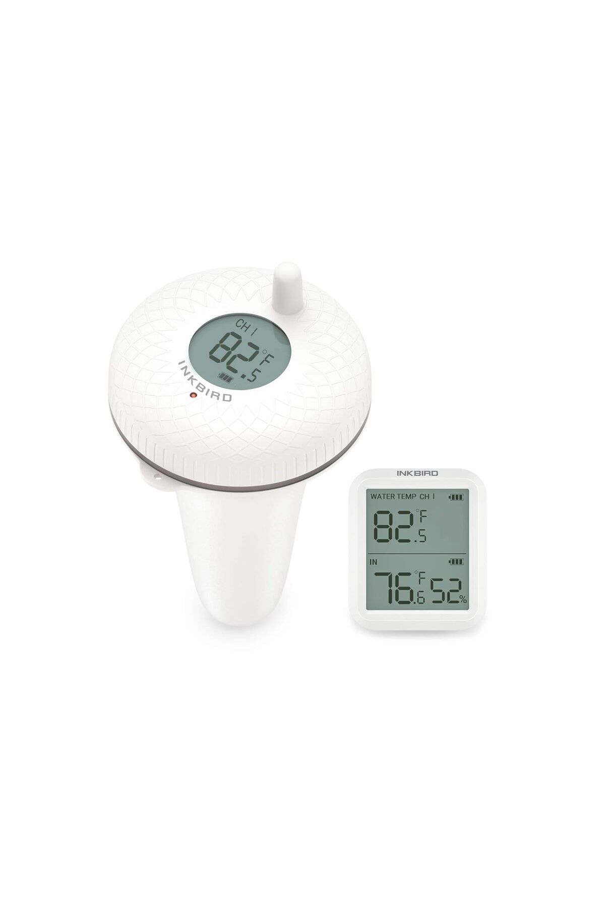 Inkbird-Wireless Floating Pool Thermometer IBS-P01R Indoor & Outdoor Floating Remote Thermometer Rec 1