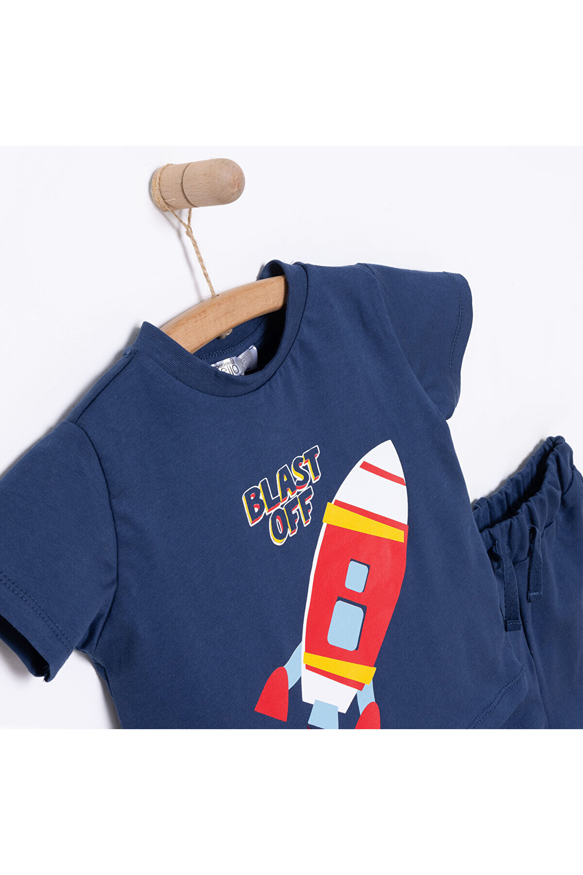ebebek Hello Baby HelloBaby Cosmic Line Tshirt-Şort fotoğrafı 3 (önizleme)