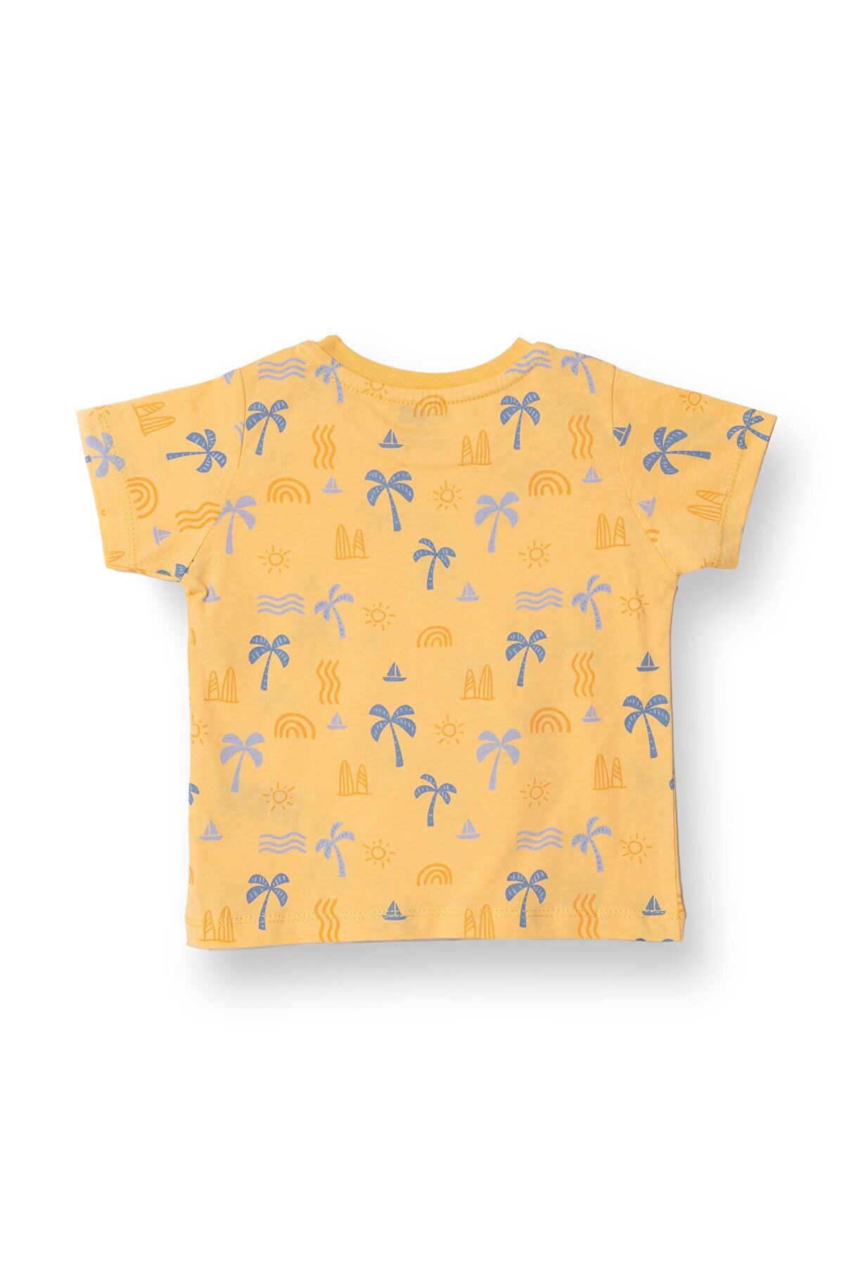 ebebek Hello Baby HelloBaby Basic Erkek Palmiye Ağacı Baskılı T-Shirt Erkek Bebek fotoğrafı 2 (önizleme)