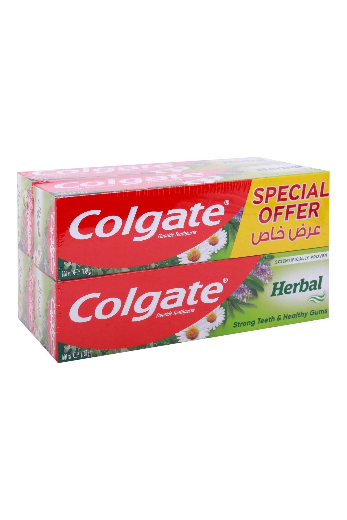 Colgate-معجون أسنان عشبي عبوة اقتصادية 4 × 100 مل 2