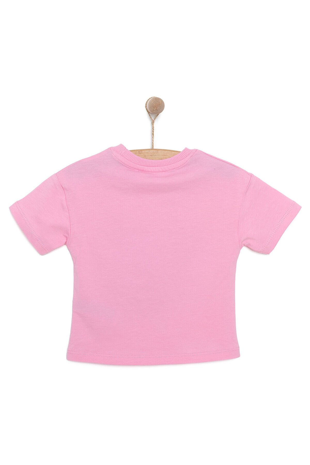 ebebek Hello Baby HelloBaby Kız Bebek Tişört Bisiklet Yaka Kısa Kol Pembe fotoğrafı 2 (önizleme)