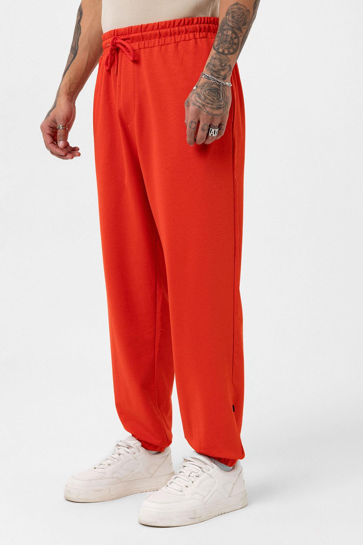 Paça Lastikli Basic Oversize Eşofman Takımı Mercan — رنگارنگ 30-123 — تصویر 7 از 8