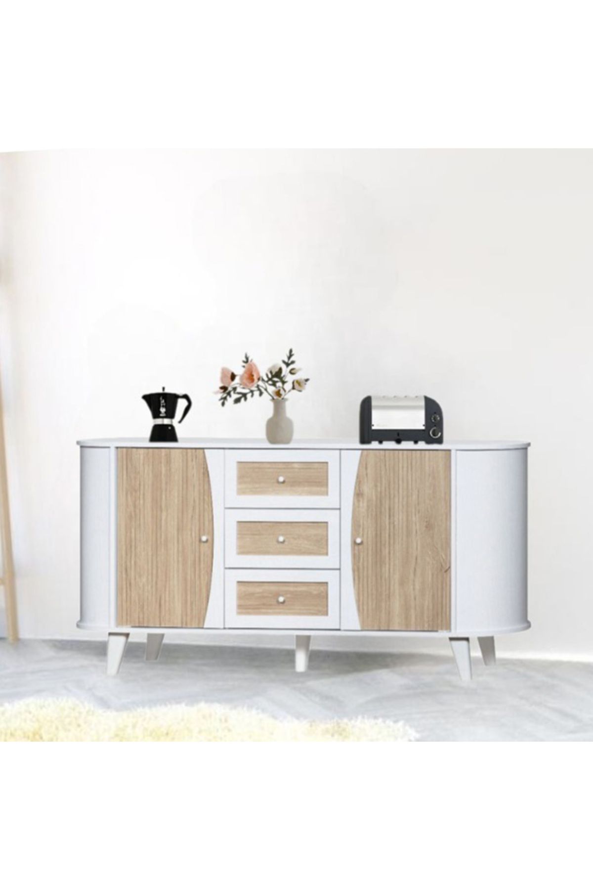 DEC9-Buffet cabinet with a unique design and modern colors 1