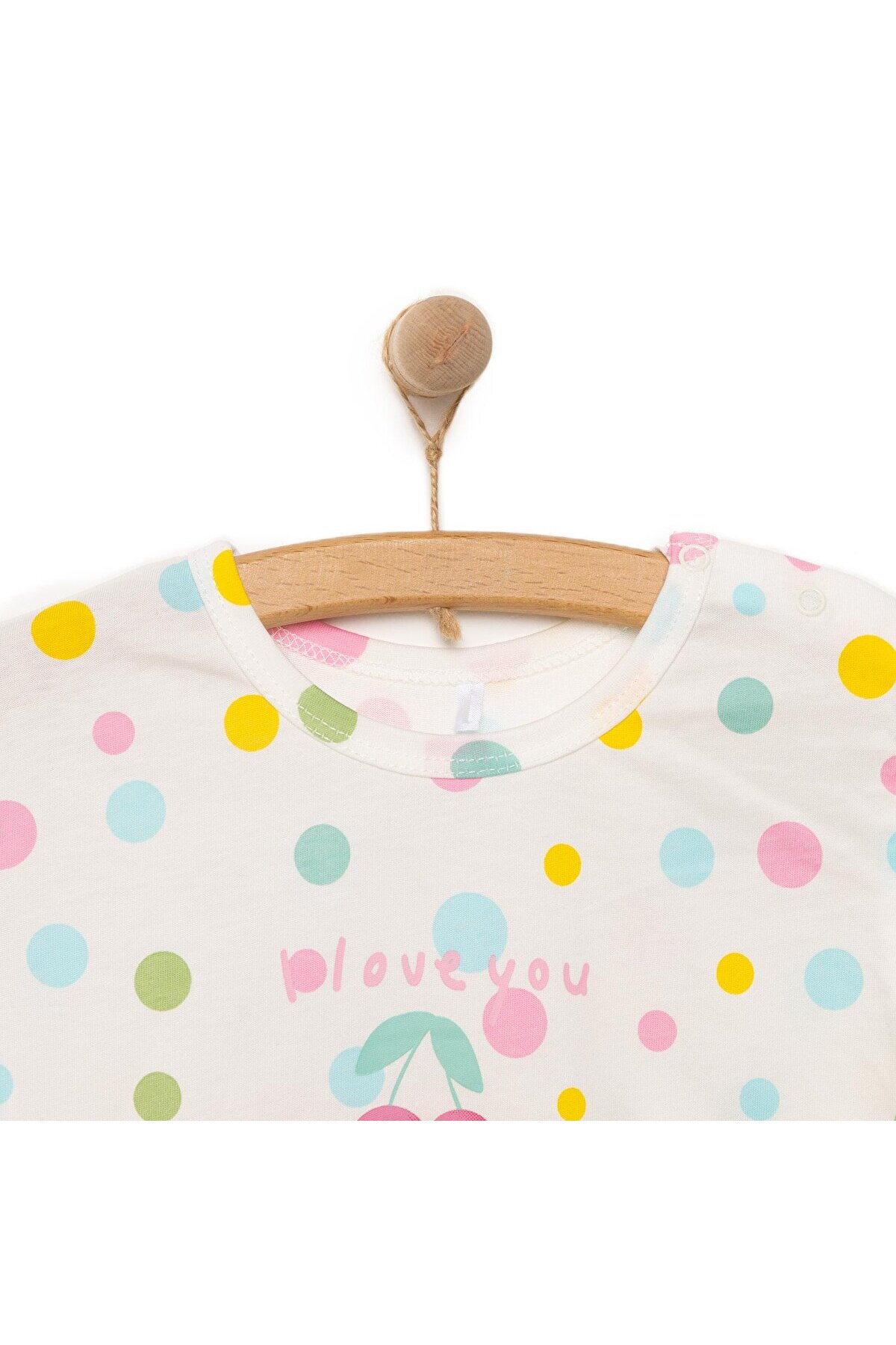 ebebek Hello Baby HelloBaby Kız Bebek Kısa Tulum Reçme Paça Beyaz fotoğrafı 3 (önizleme)