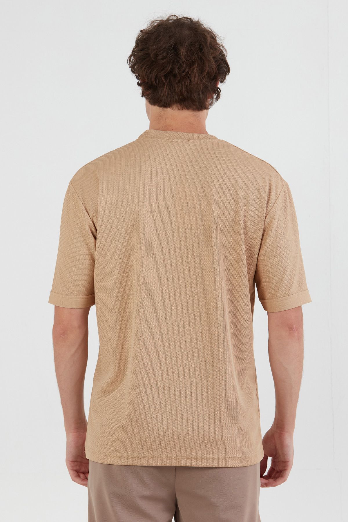 Fulla Moda-Βασικό μπλουζάκι Jacquard Crew Neck 4