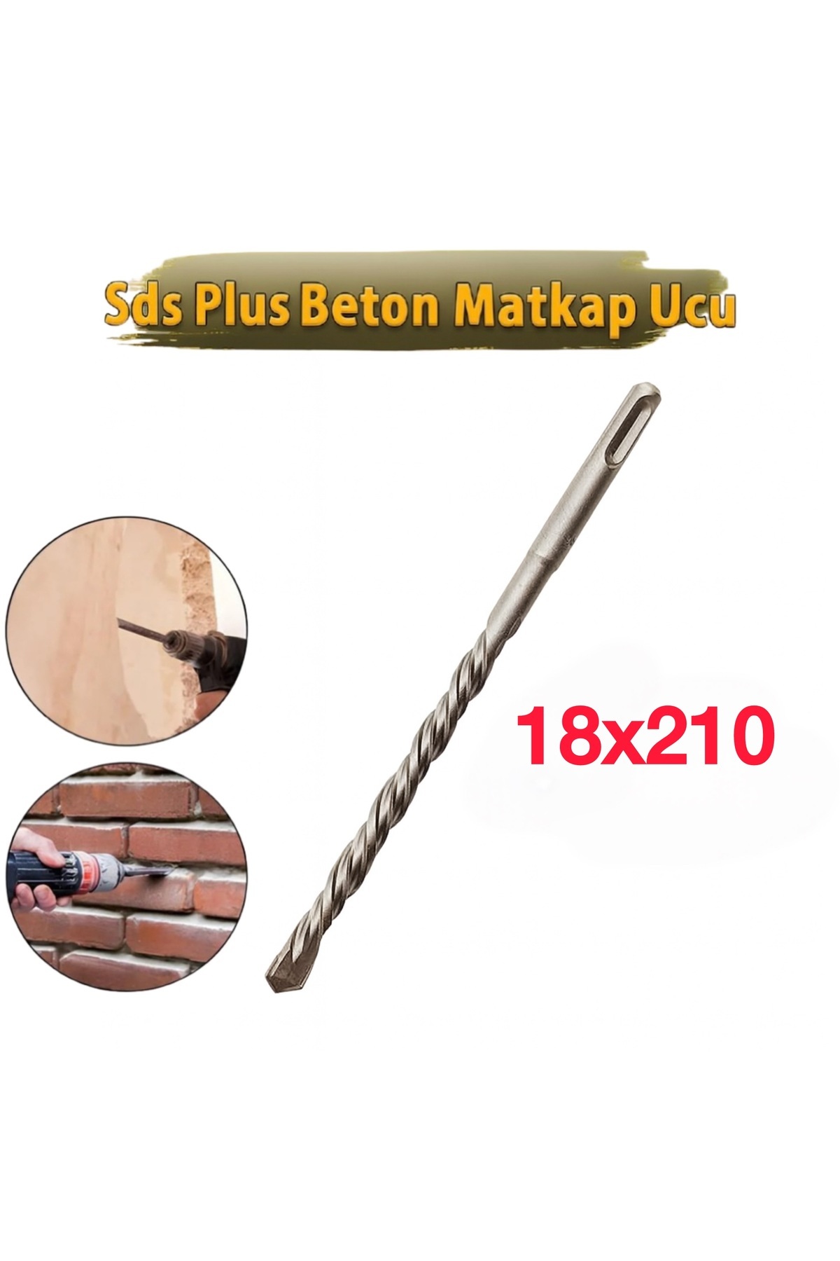 GFB 18x210 mm Sds Plus Beton Delme Matkap Ucu