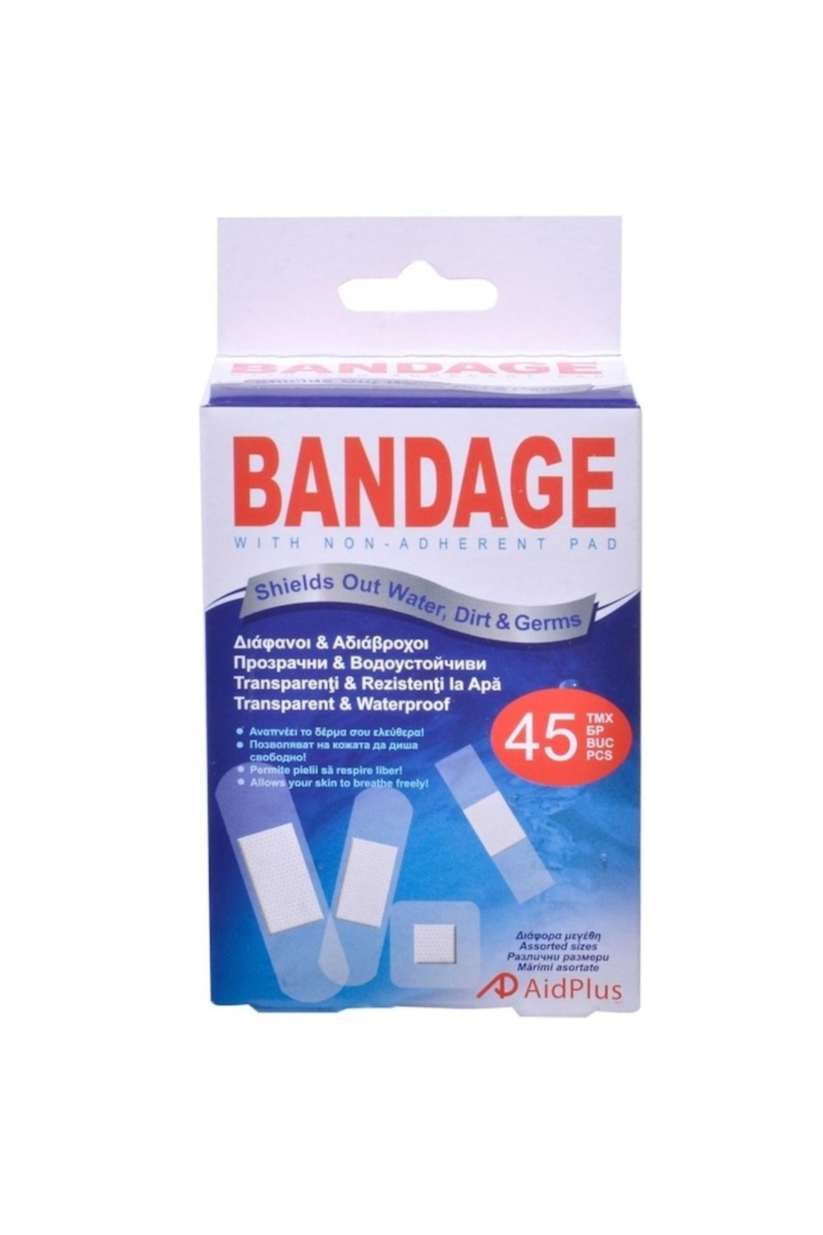 SHOPIENS-Waterproof and transparent patches, different models and sizes, 45 pcs. 1