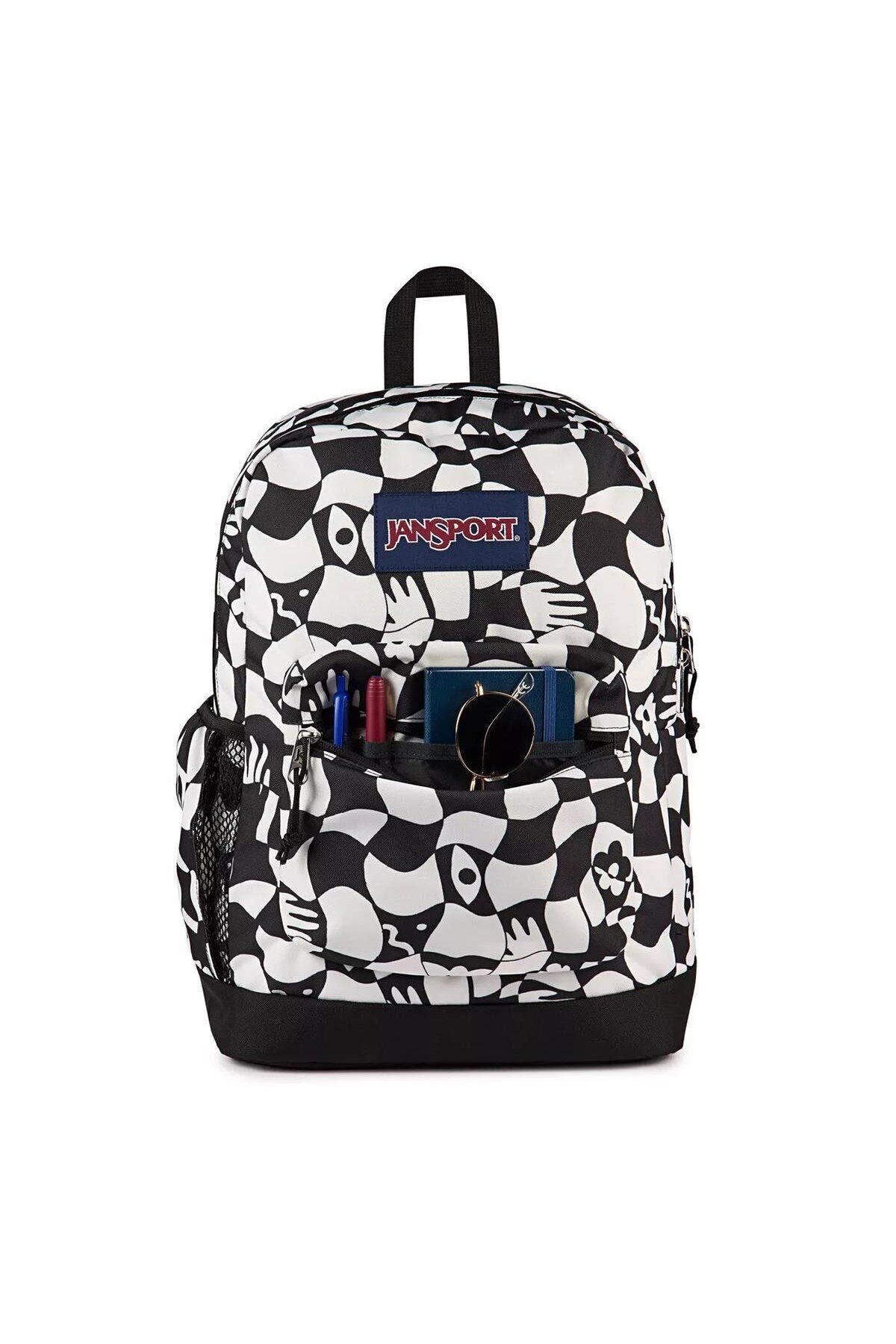 Jansport-Jansport Printed Backpack with Adjustable Straps and Zip Closure - 15x32x42 cms 5