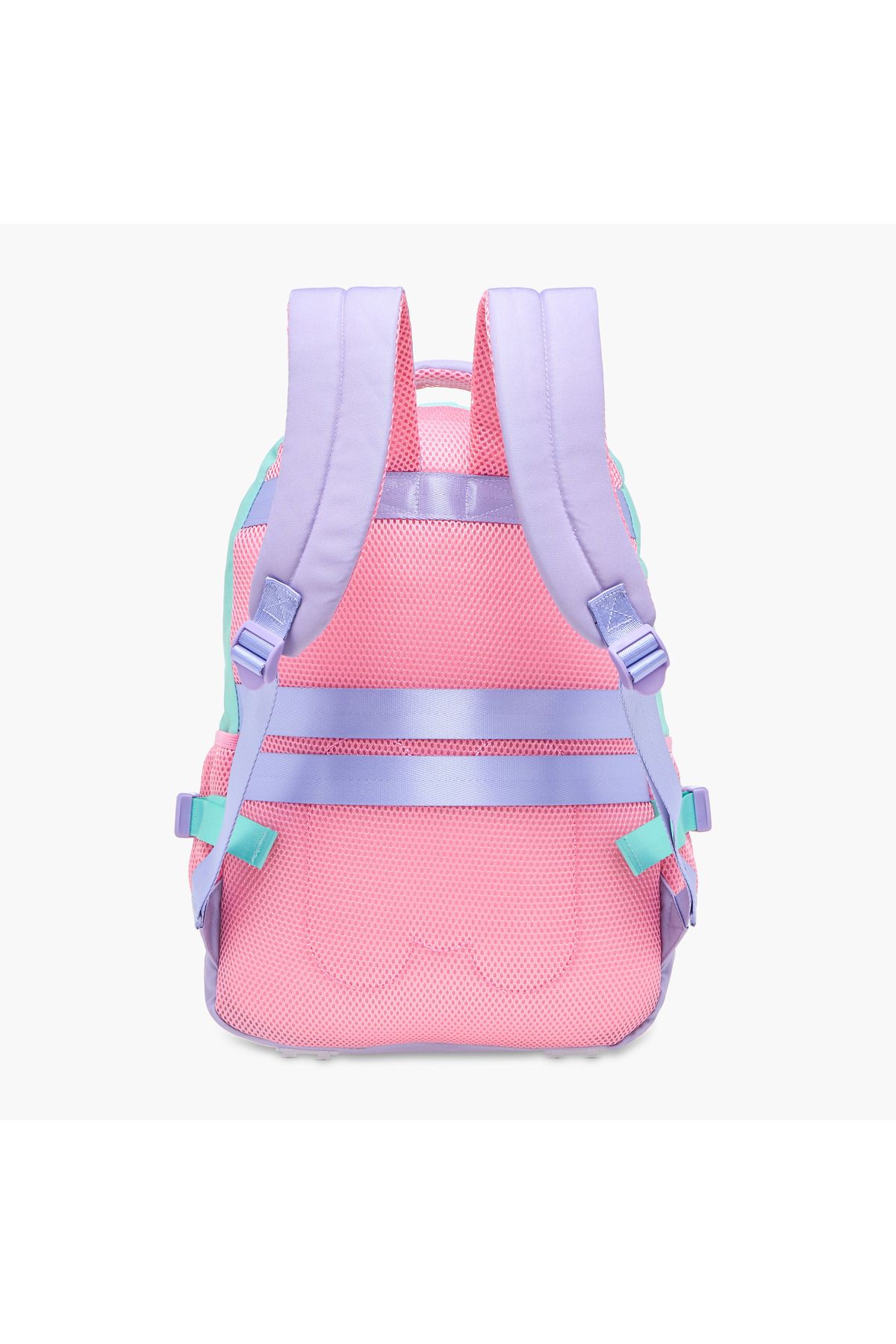 Marshmallow-Colourblock Backpack with Adjustable Shoulder Straps and Zip Closure - 33x43x16 cms 4