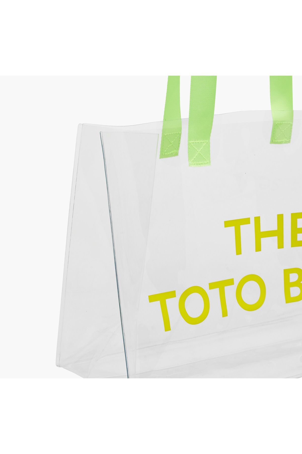 Syloon-Printed Transparent Shopper Bag with Double Handles - 36x16x27 cms 4