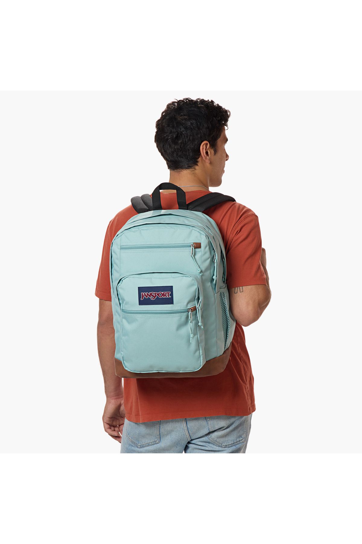 Jansport-Solid Backpack with Adjustable Straps and Zip Closure - 21x31x44 cms 2