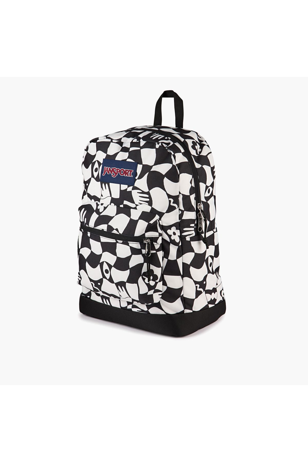 Jansport-حقيبة ظهر مطبوعة من جانسبورت بأحزمة قابلة للتعديل وسحاب للإغلاق - ١٥×٣٢×٤٢ سم 8