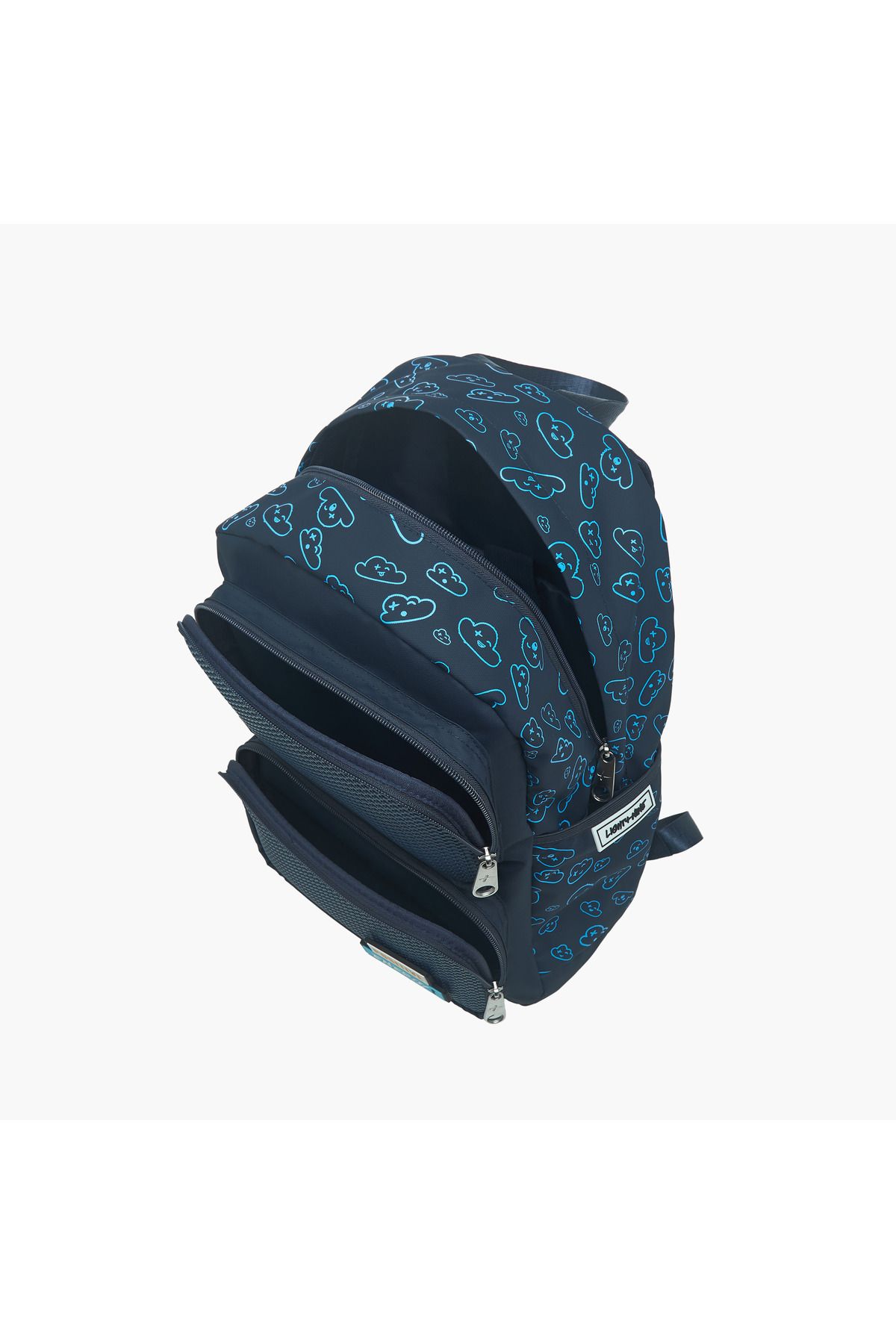 Light and Nine-Light & Nine Textured Backpack with Adjustable Shoulder Straps and Zip Closure - 44x31x14 cms 8