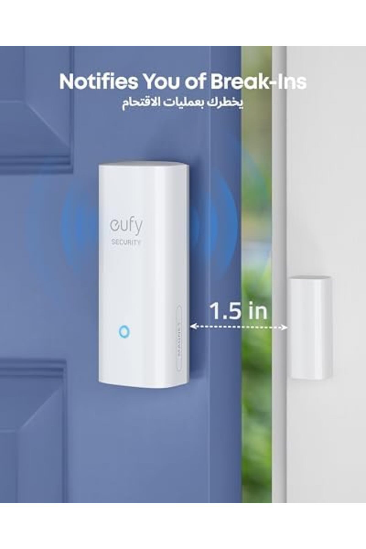 eufy-Security Entry Sensor, Detects Opened and Closed Doors or Windows, Sends Alerts, Triggers Siren 4