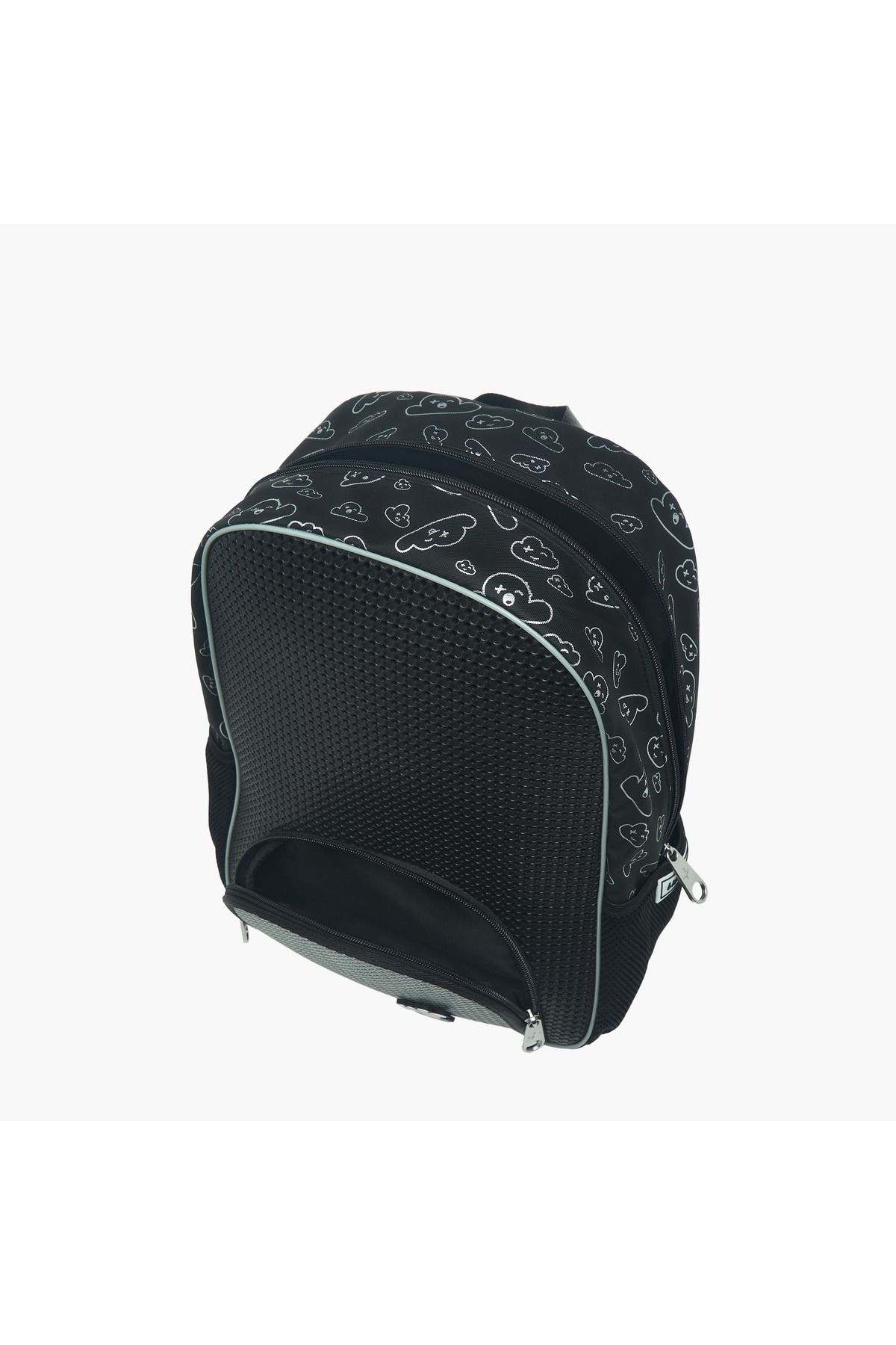 Light and Nine-Light & Nine Textured Backpack with Adjustable Shoulder Straps and Zip Closure - 32x15x41 cms 8