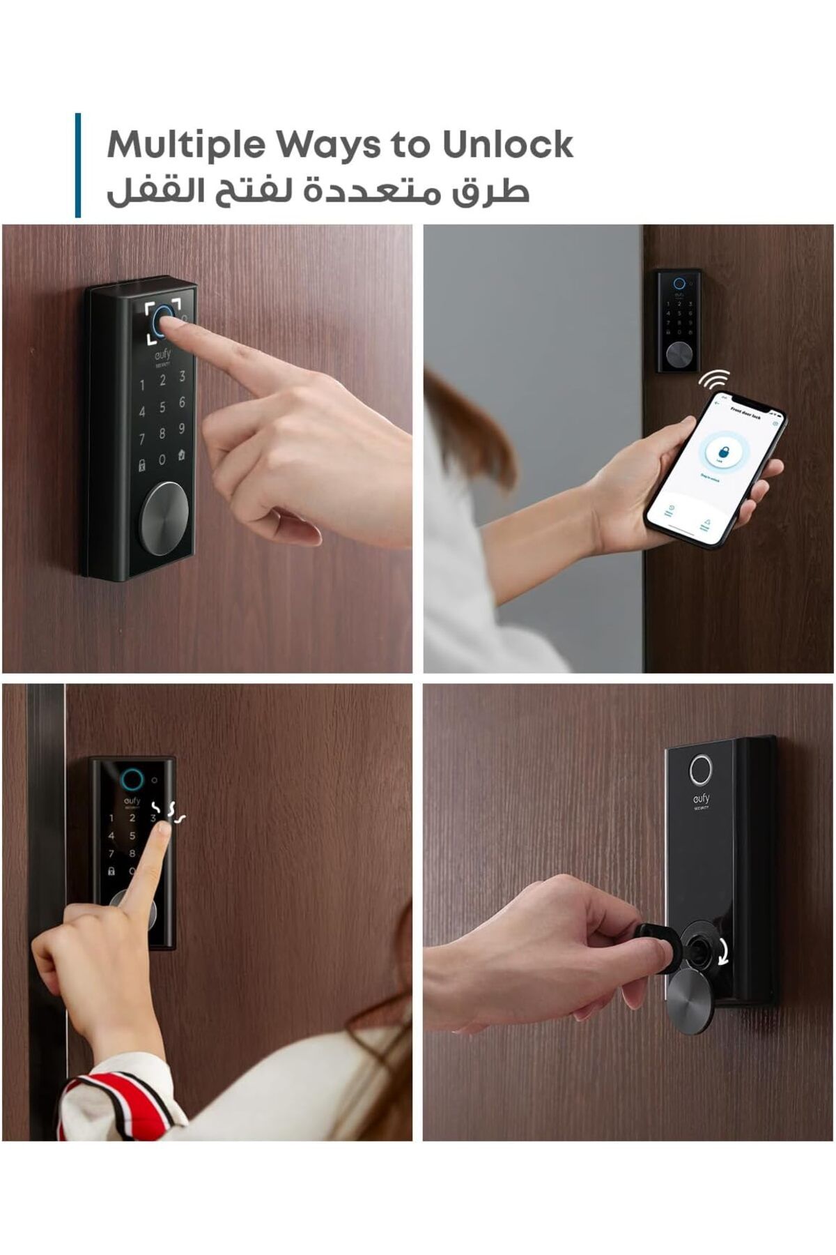 eufy-security Smart Lock Touch, Remotely Control with Wi-Fi Bridge, Fingerprint Keyless Entry Door L 7