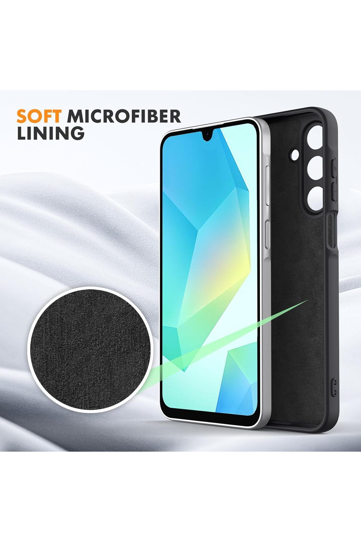 ALC MOBILE-Carcasă Soft Touch, subțire, ALC Mobile, antișoc, compatibilă cu Samsung Galaxy S24 FE, neagră Tpu 2