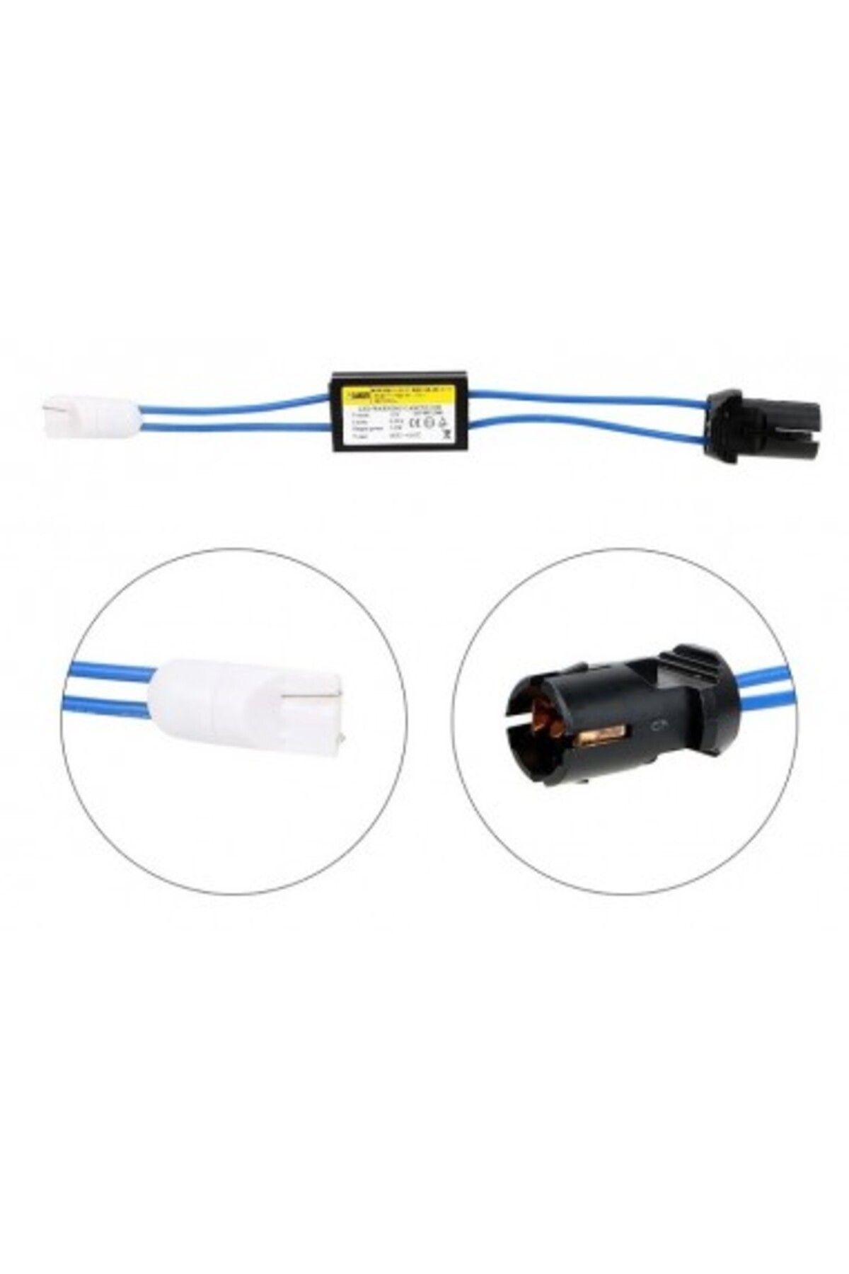 Xenon Bright-T10 (W5W) Led error canceller with rigid base, 12V, 3.2W - AE-T10-HARD 1