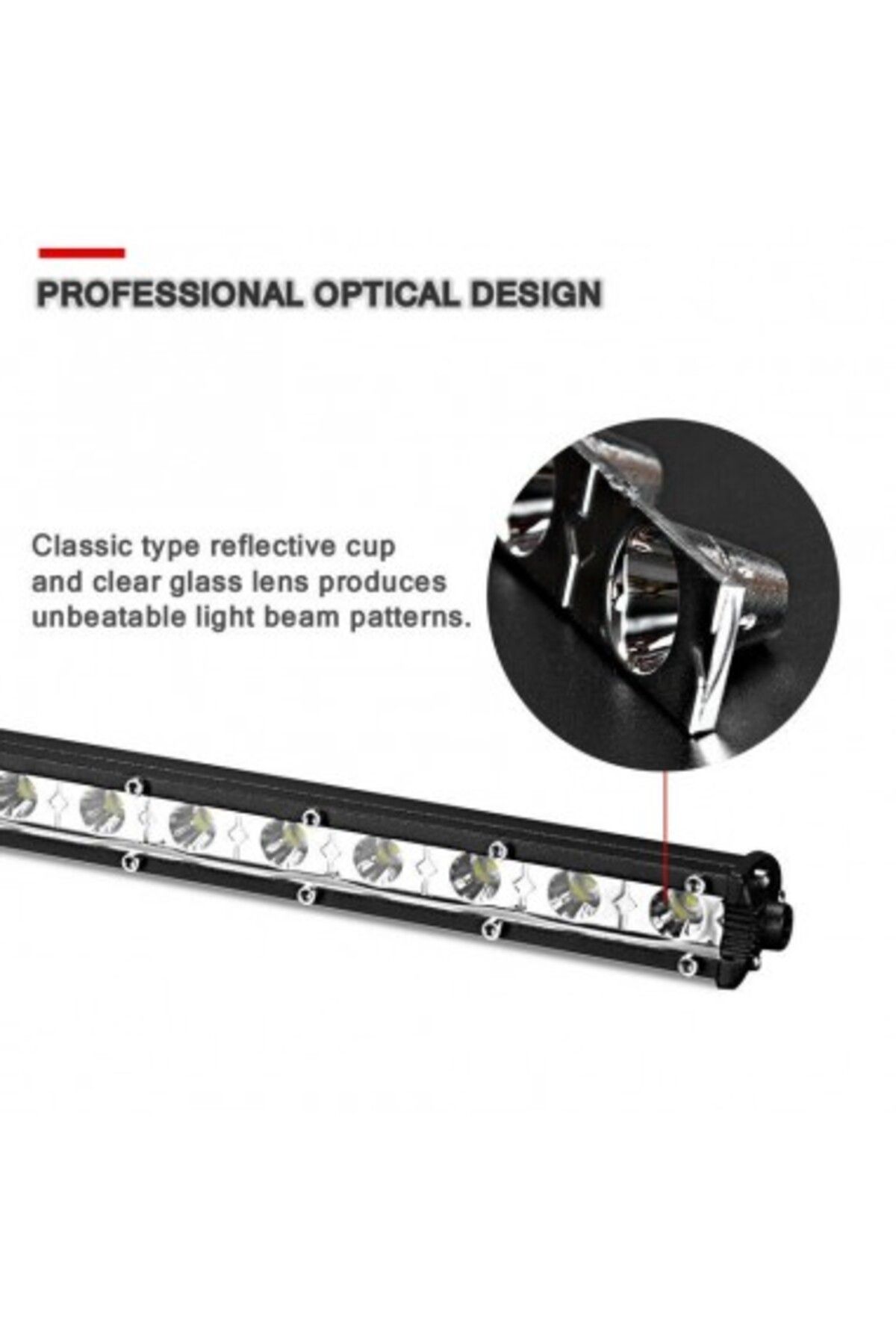 Xenon Bright-LED Bar Auto 18W Super Slim (35 mm) 12/24V, 1530 Lumens, 7"/18cm, Spot Beam - B18-18W 7
