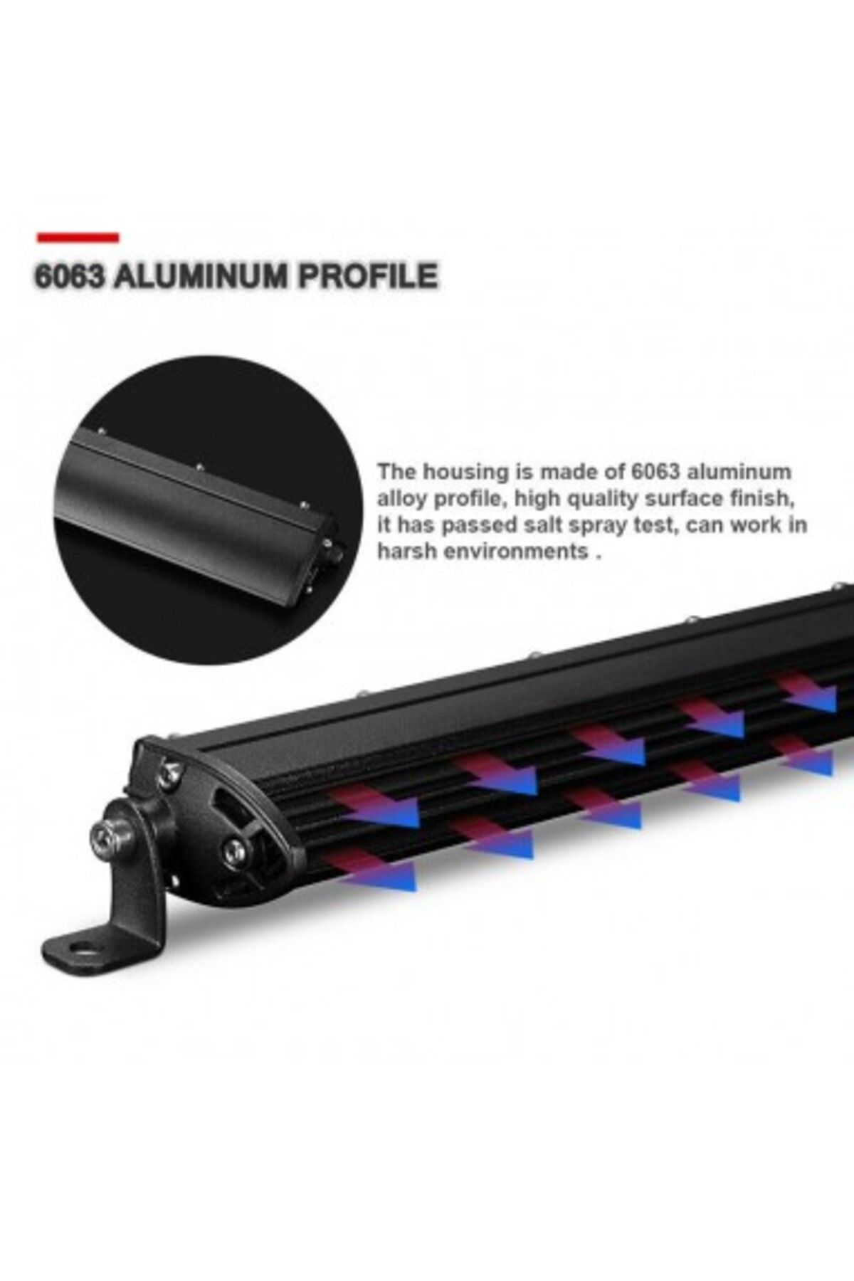 Xenon Bright-LED Bar Auto 18W Super Slim (35 mm) 12/24V, 1530 Lumens, 7"/18cm, Spot Beam - B18-18W 5