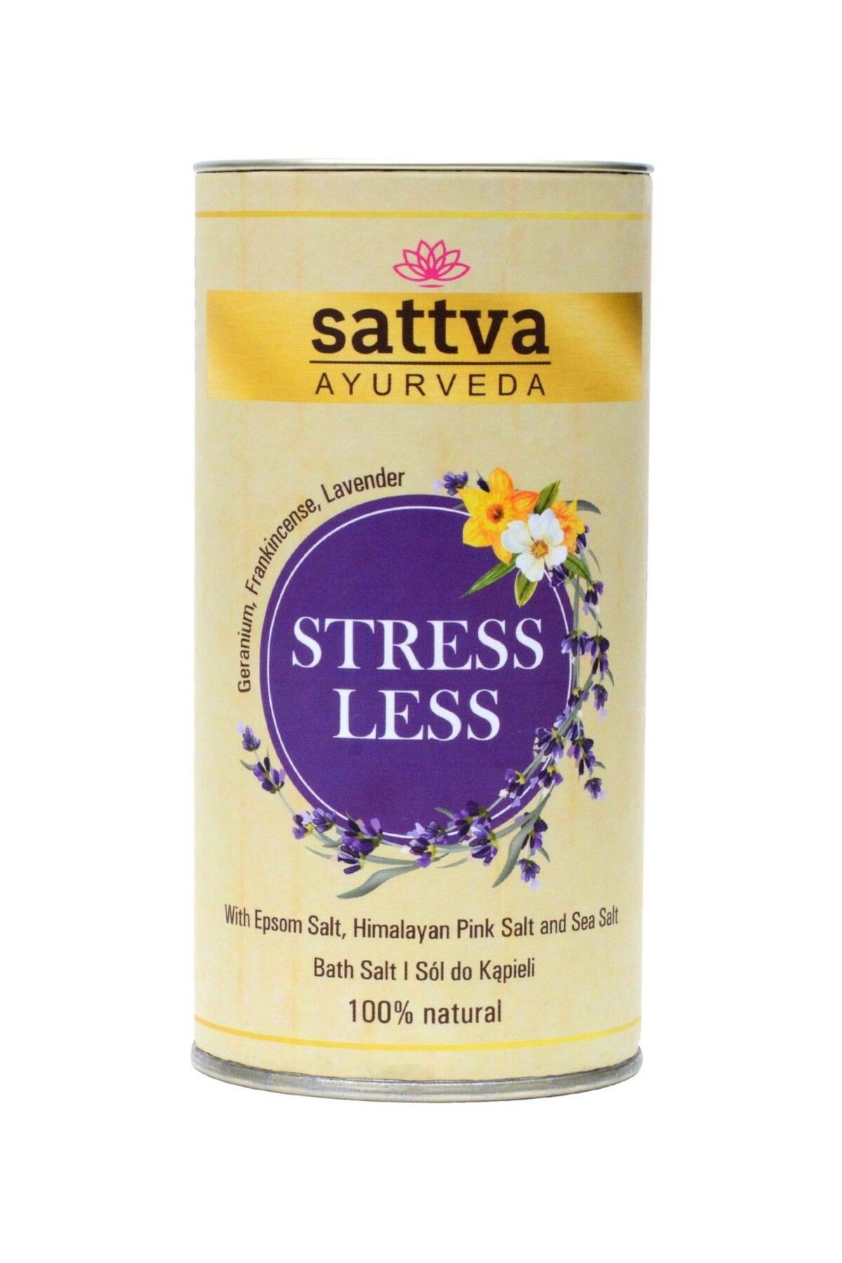 Sattva Ayurveda Sare De Baie Anti-stres Cu Sare Epsom, Sare De Mare, Sare De Himalaya Stress Less, 300gr - Sattva Unisex - One Size
