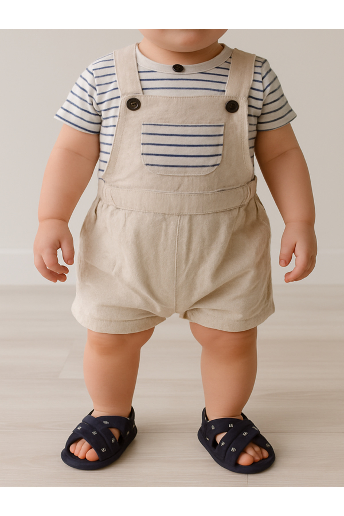 Patika Bebek apa Desenli lk Ad m Sandaleti Alt Taban n c nde 4 MM 