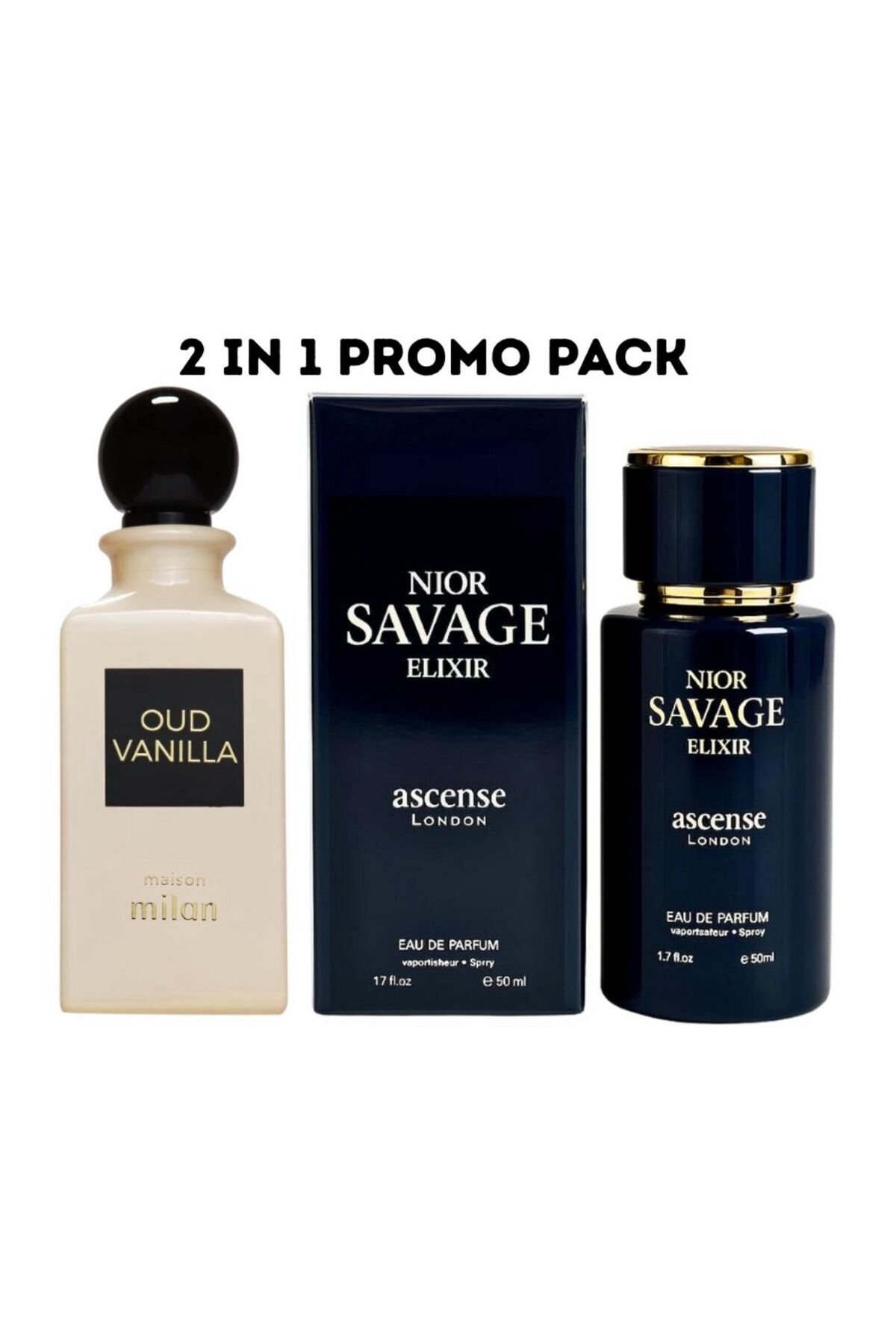 Maison milan Exclusive 2-in-1 Perfume Set Oud Vanilla Nior