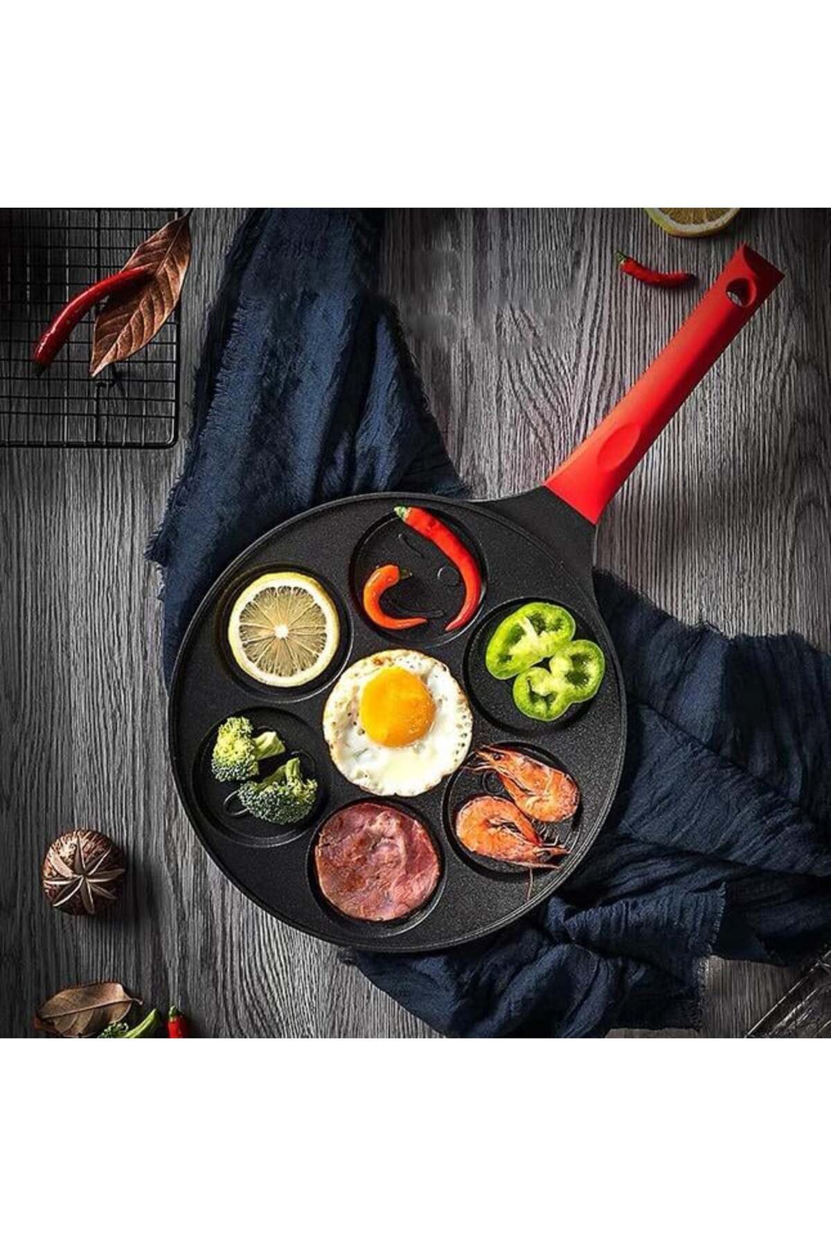 NewEvo-Pancake pan with 7 Animal Shapes,made of aluminum and stainless steel, normal and vitroceramic 6