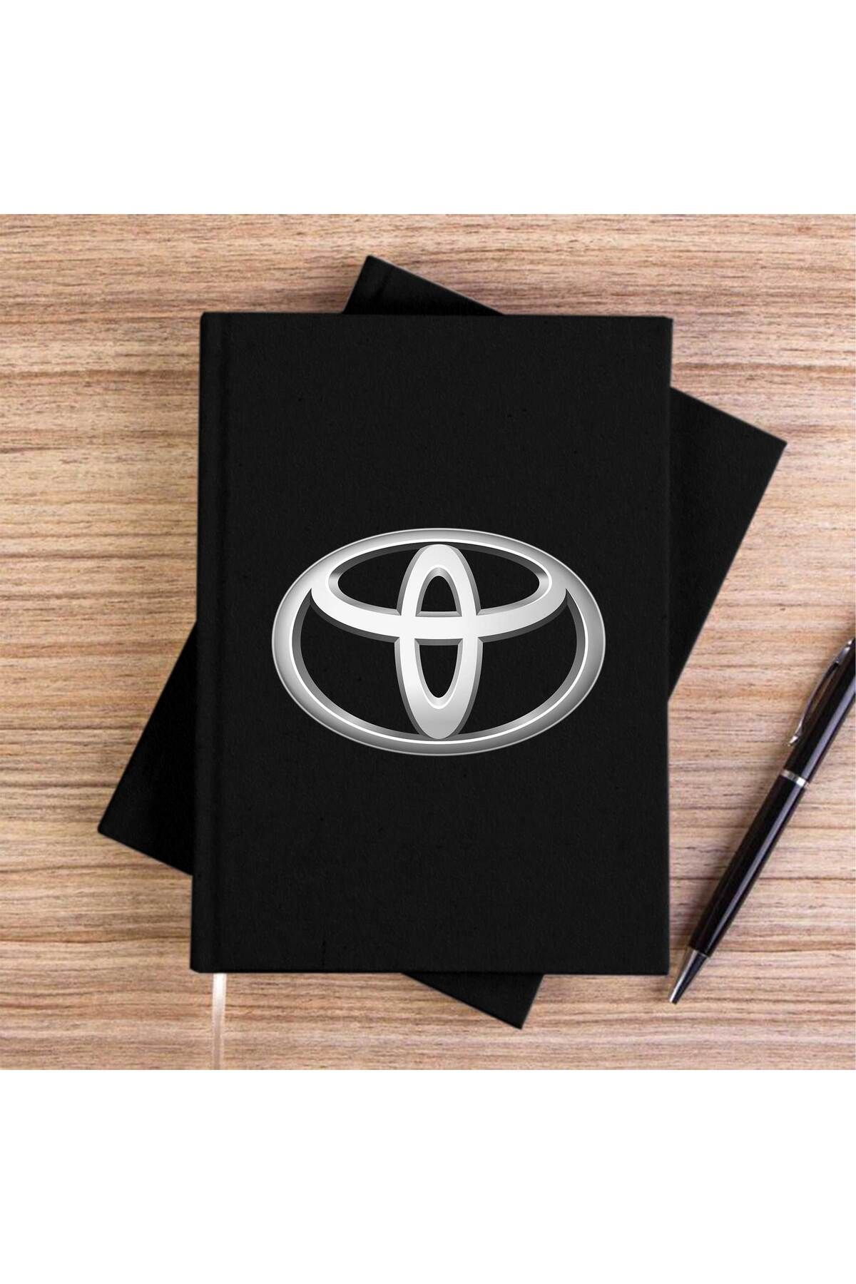 Z zepplin-Toyata Logo Black Unlined Canvas Notebook 1