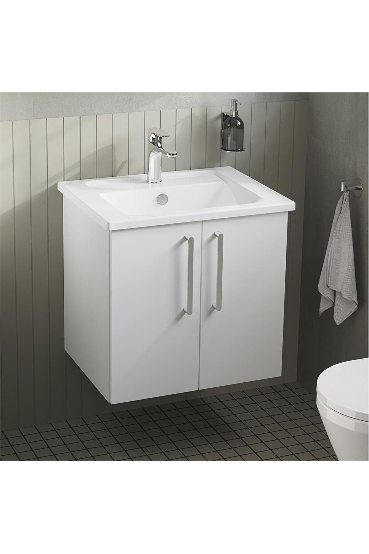 VitrA Root Kapaklı Lavabo Dolabı 60 Cm Parlak Beyaz 66354 Beyaz