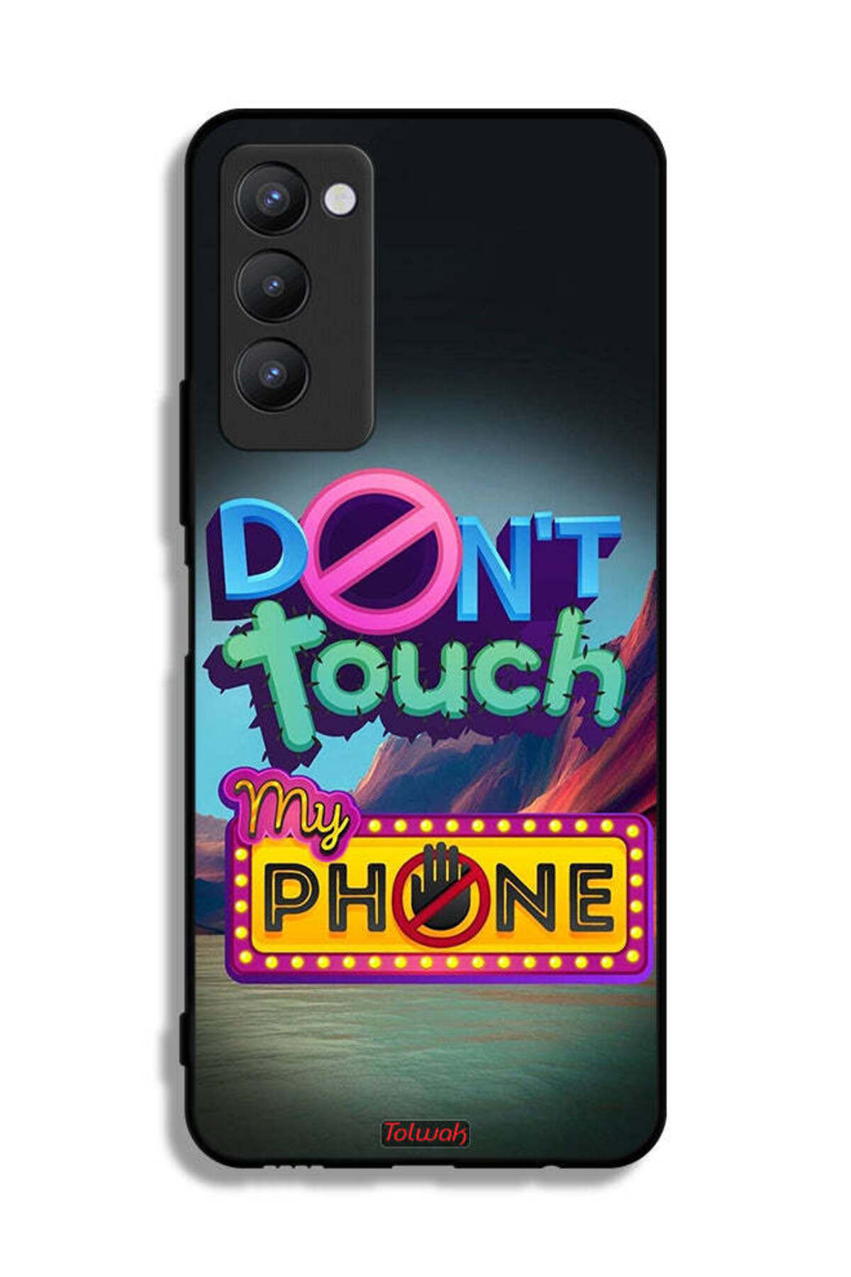 Tolwak-Tecno Camon 18 Protective Case Cover Do Not Touch My Phone 2