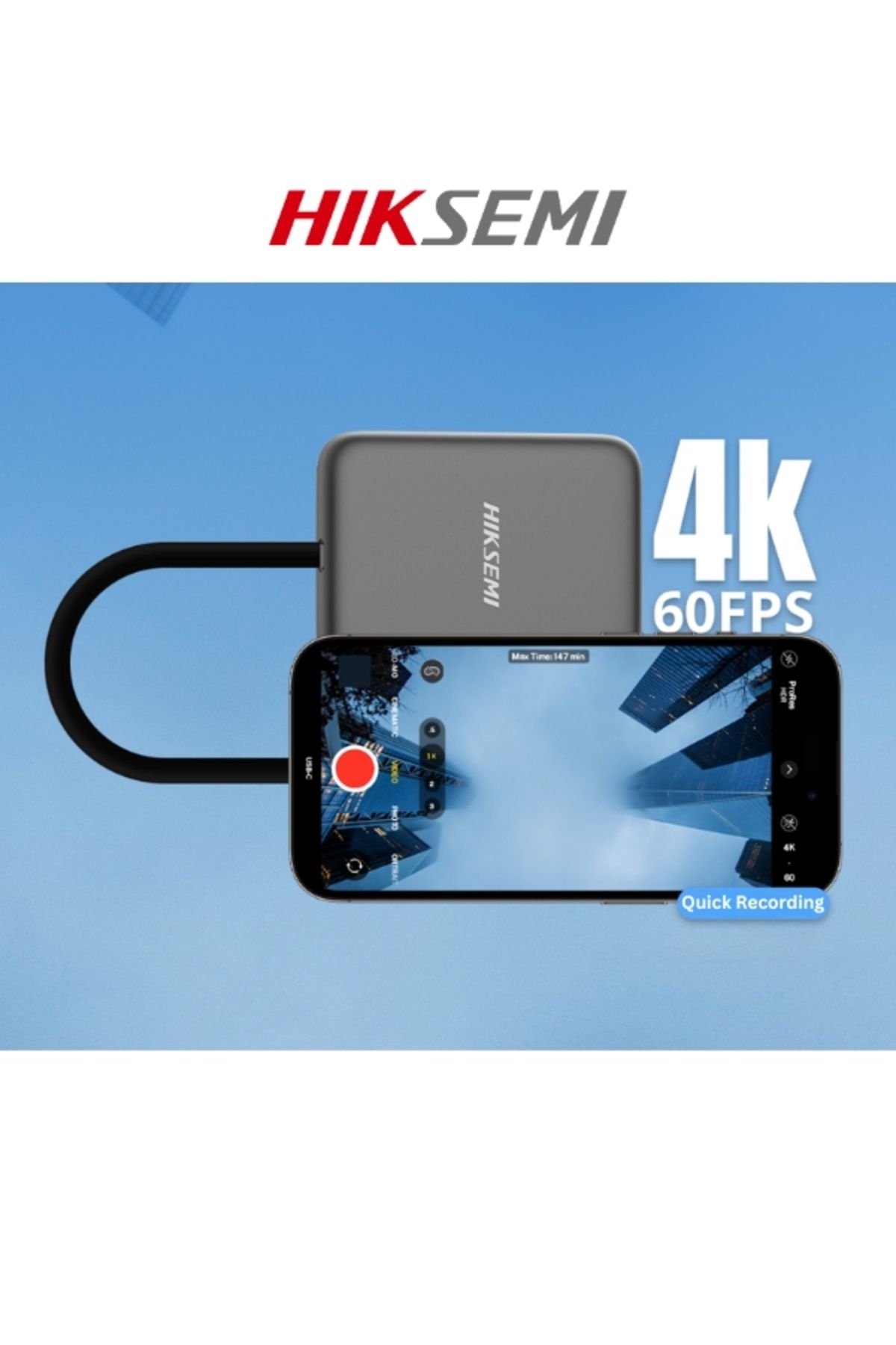Hiksemi-Elite Magnet Portable SSD with Magnetic Design Compatible with Iphone Android Devices 6