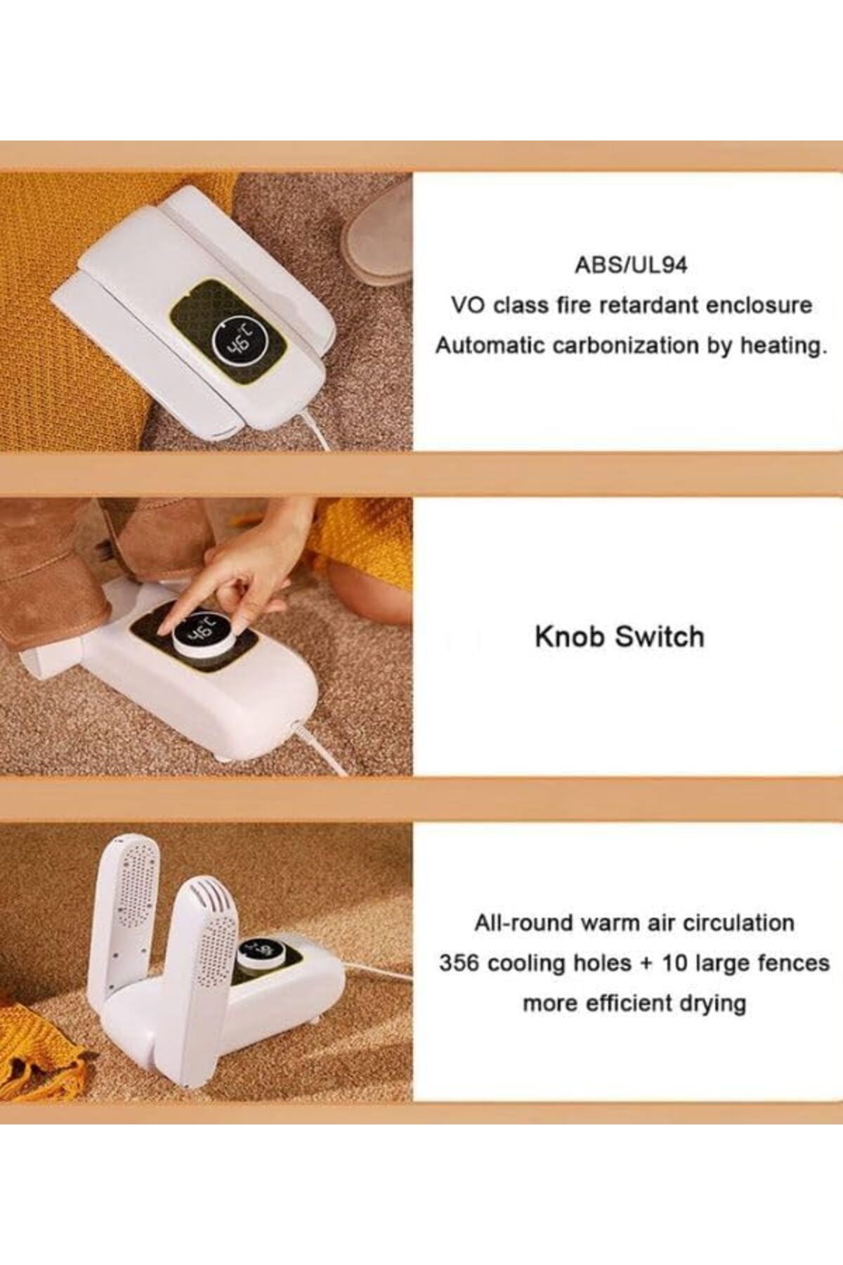 Generic-SMART SWIFT Electric Shoe Dryer, Boot Dryer Shoe Dryer, Folding Design & Quick Drying for Shoes, wit 8