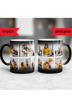 Sestasarmm Kişiye Özel Çok Fotoğraflı Sihirli Kupa, Bardak Resimli Kişiye Öze...