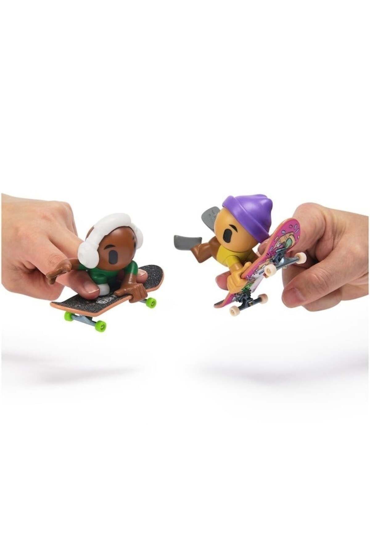 SPIN MASTERR-Tech Deck, SK8 Crew, set of 2 mini skateboards with 2 figures, model 4 4